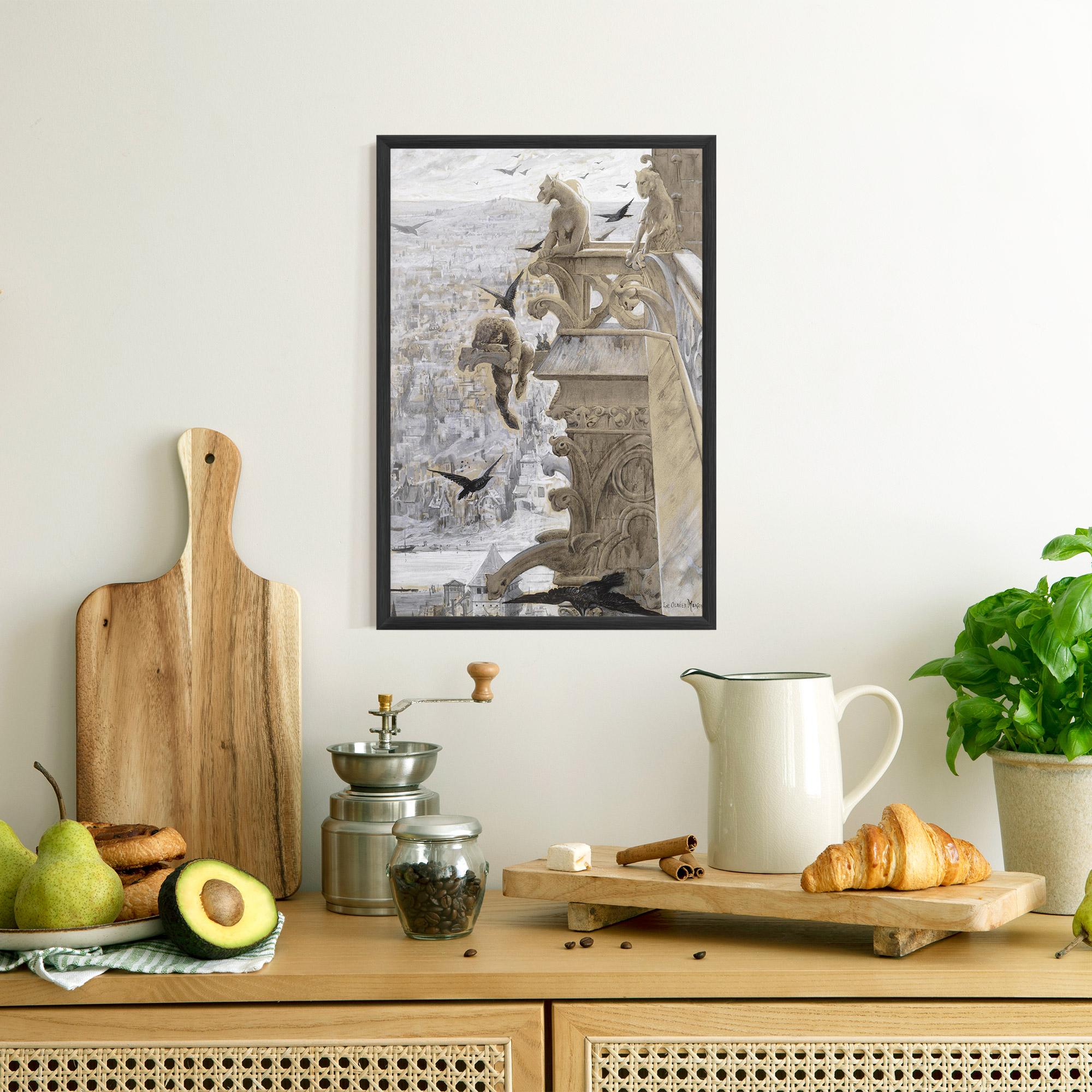 Keretezett Poszter Notre Dame mockup 8