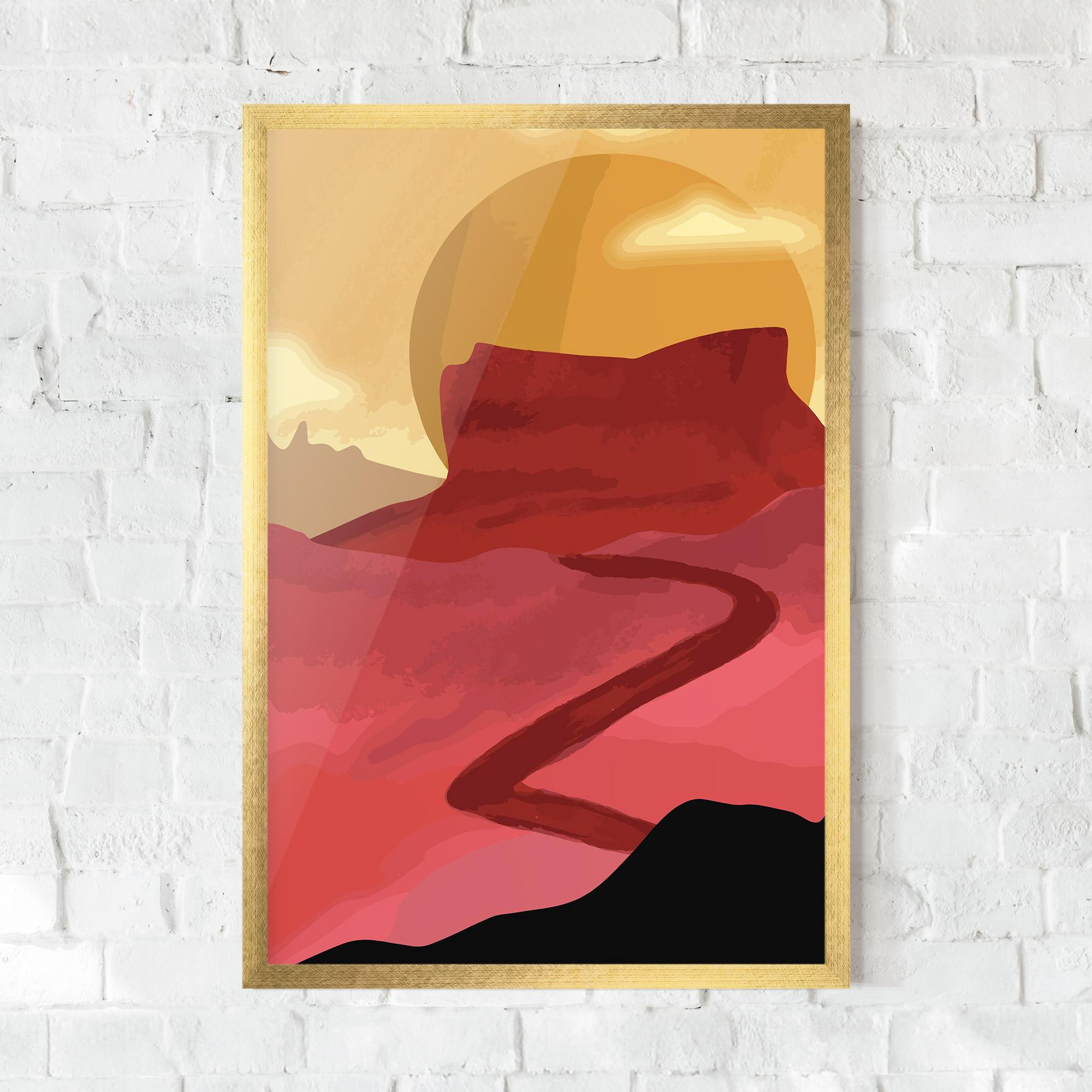 Keretezett Poszter Mars Dune mockup 0