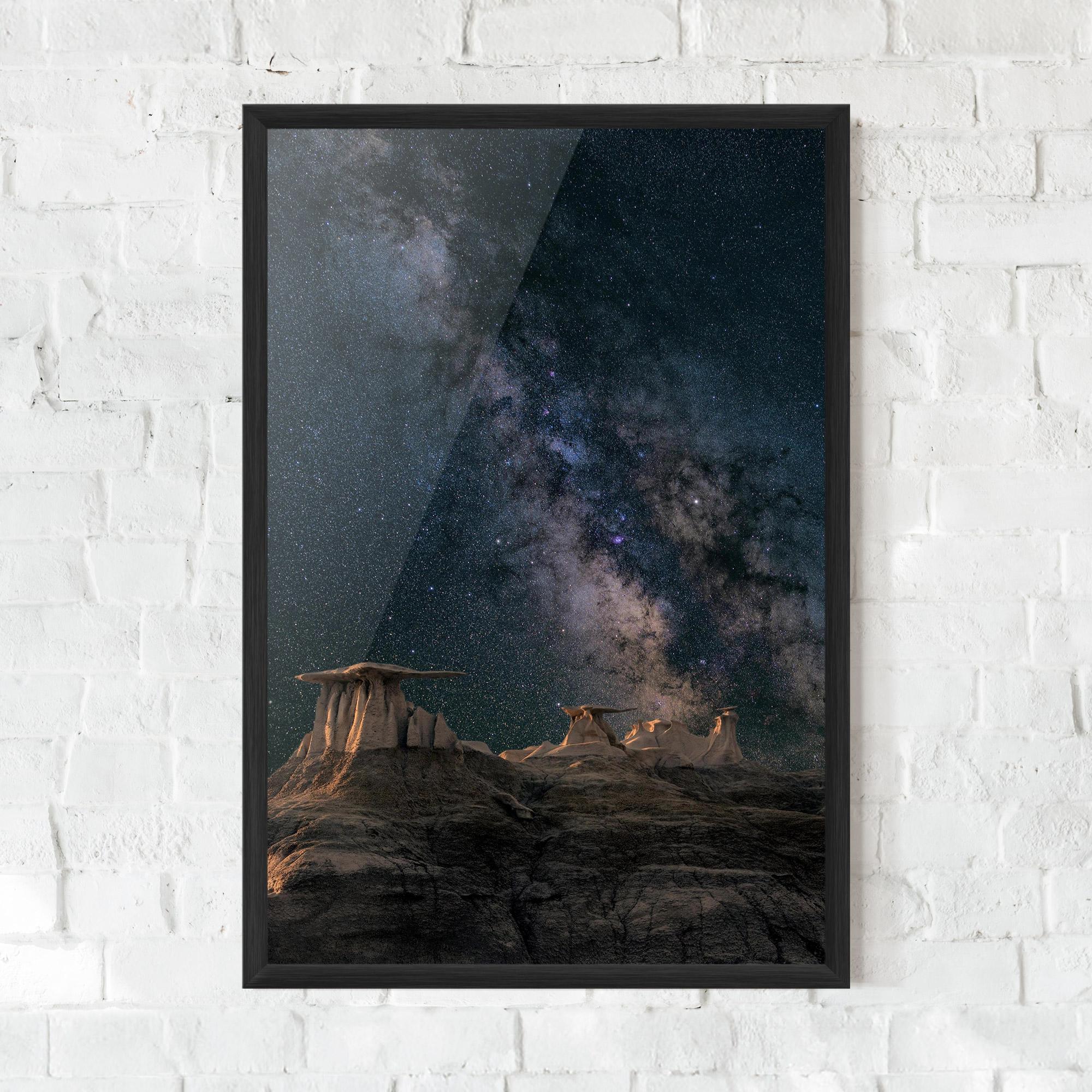 Keretezett Poszter Abstract Colourful Sky mockup 0