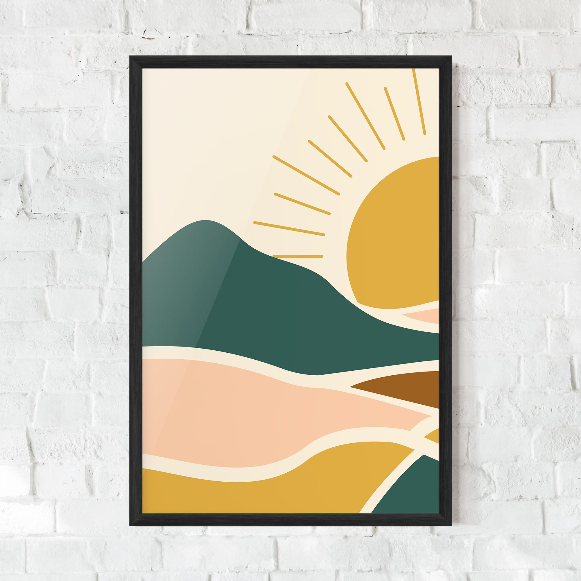 Keretezett Poszter Sunset Connection 01 mockup 0