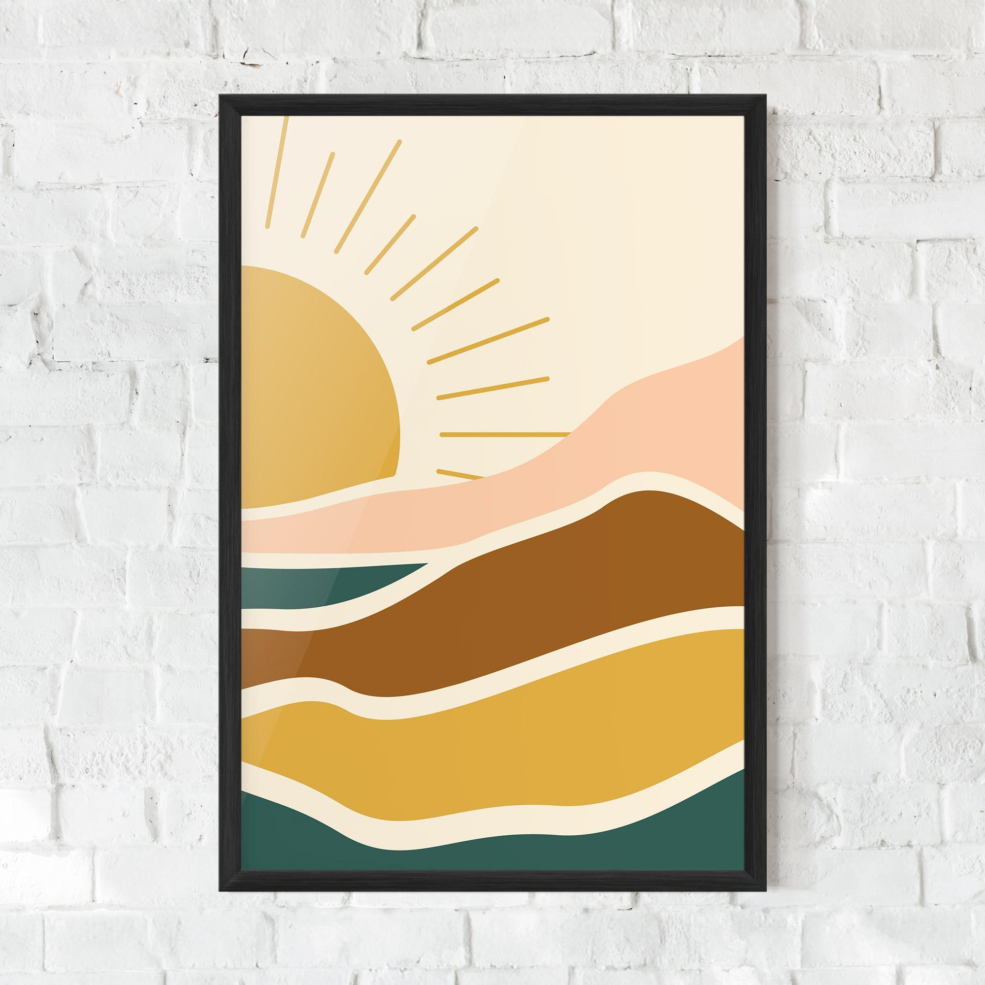 Keretezett Poszter Sunset Connection 02 mockup 0