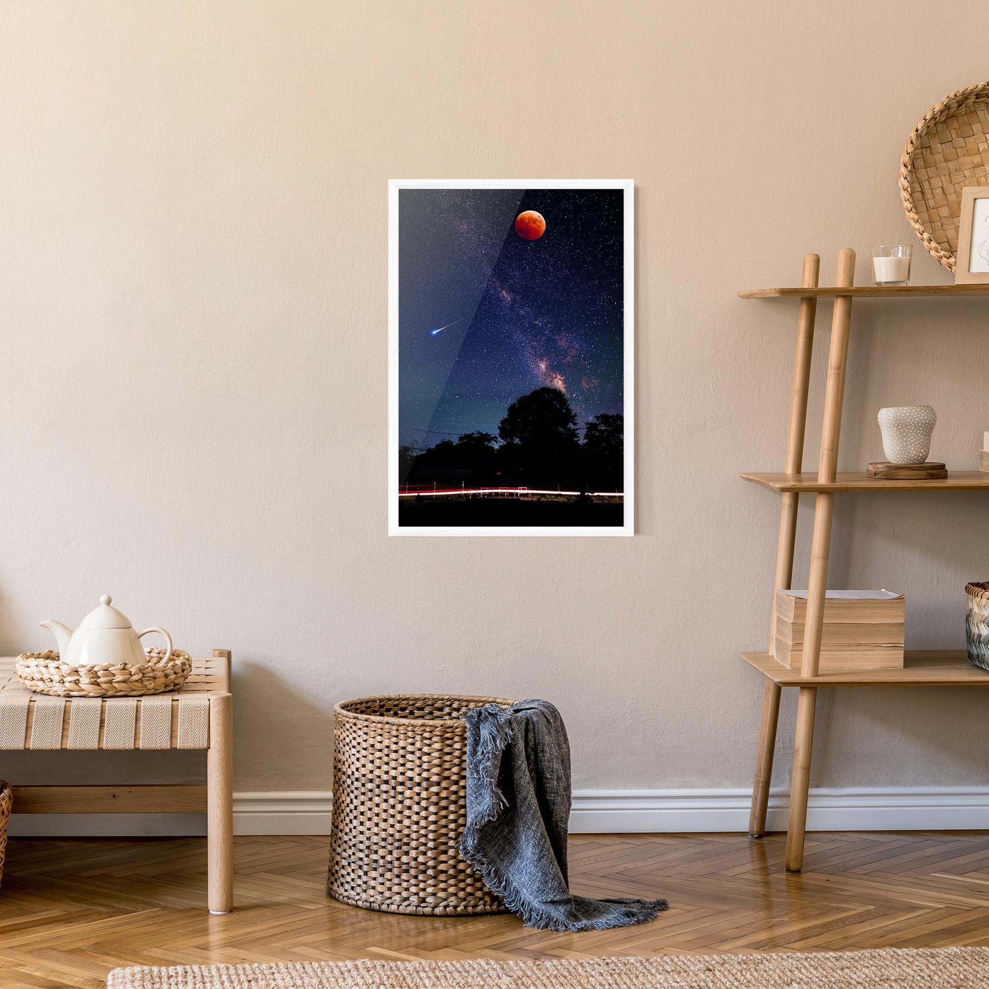 Keretezett Poszter Red Moon mockup 9