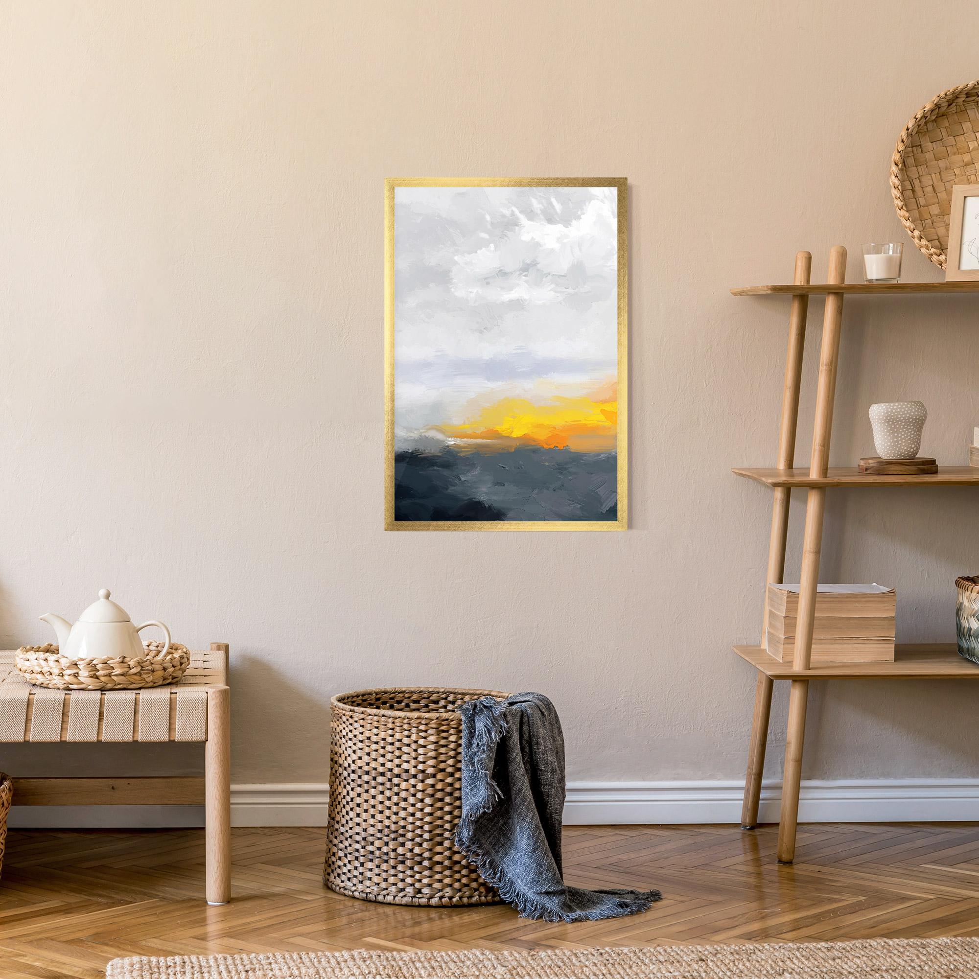 Keretezett Poszter Sunset Light Art mockup 9