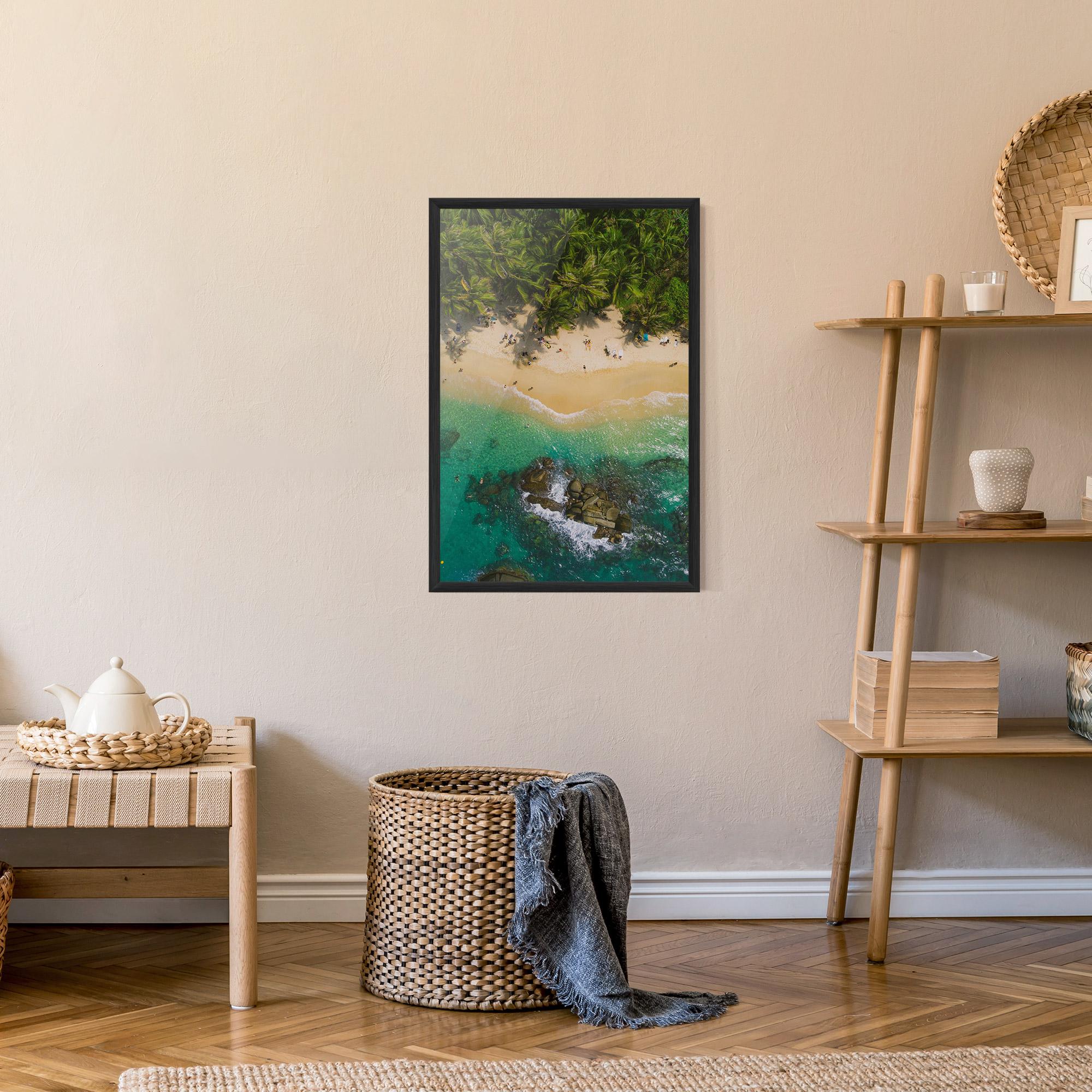 Keretezett Poszter Jungle Beach mockup 9