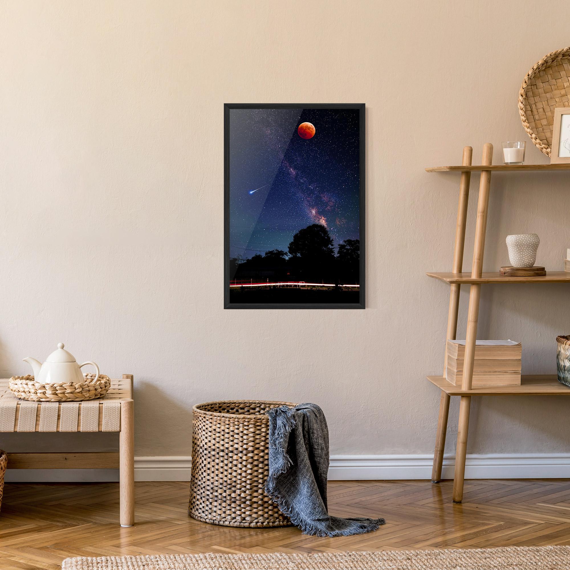 Keretezett Poszter Red Moon mockup 9