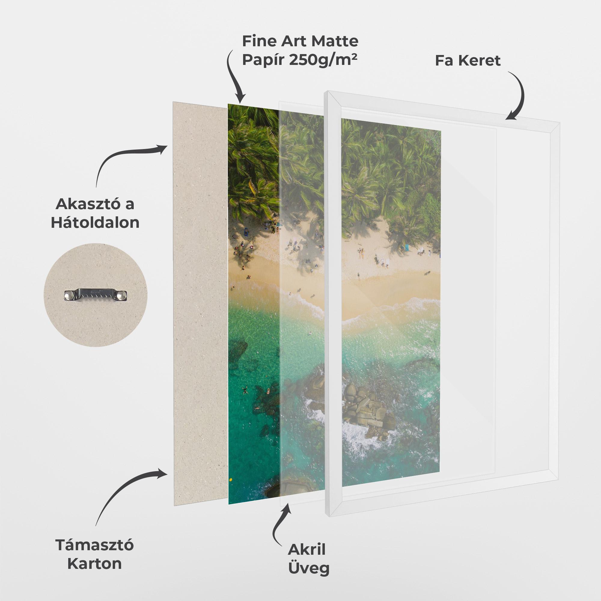 Keretezett Poszter Jungle Beach mockup 1