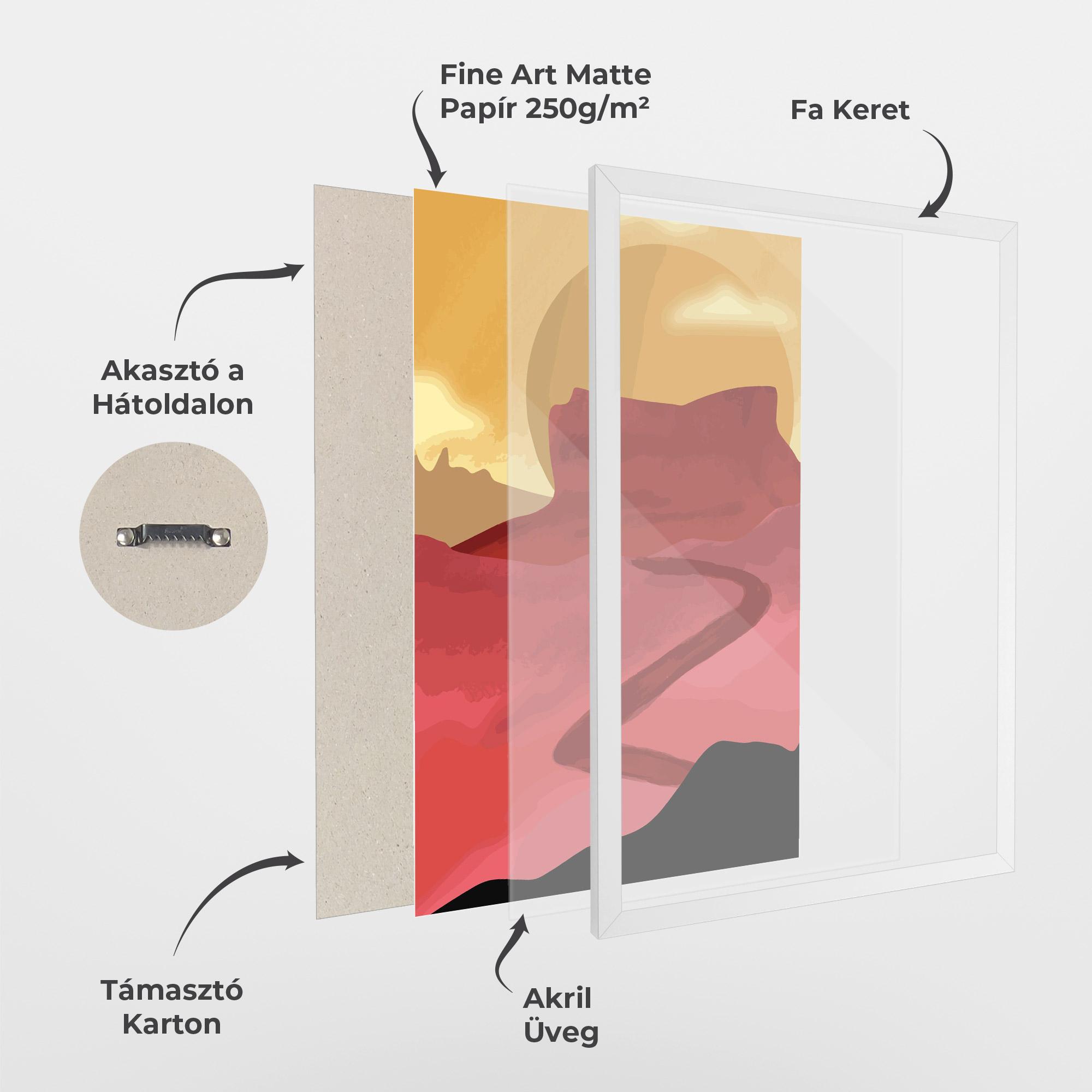 Keretezett Poszter Mars Dune mockup 1