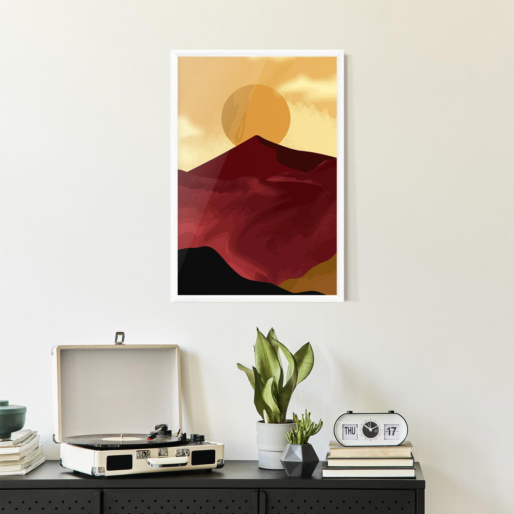 Keretezett Poszter Mars Dune1 mockup 2