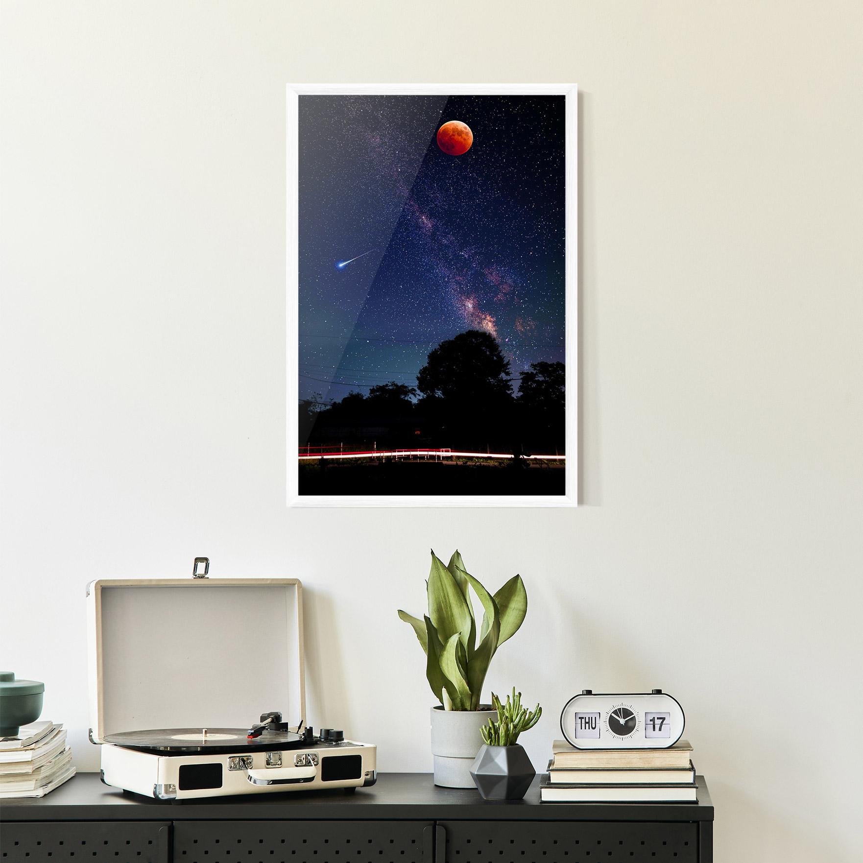 Keretezett Poszter Red Moon mockup 2
