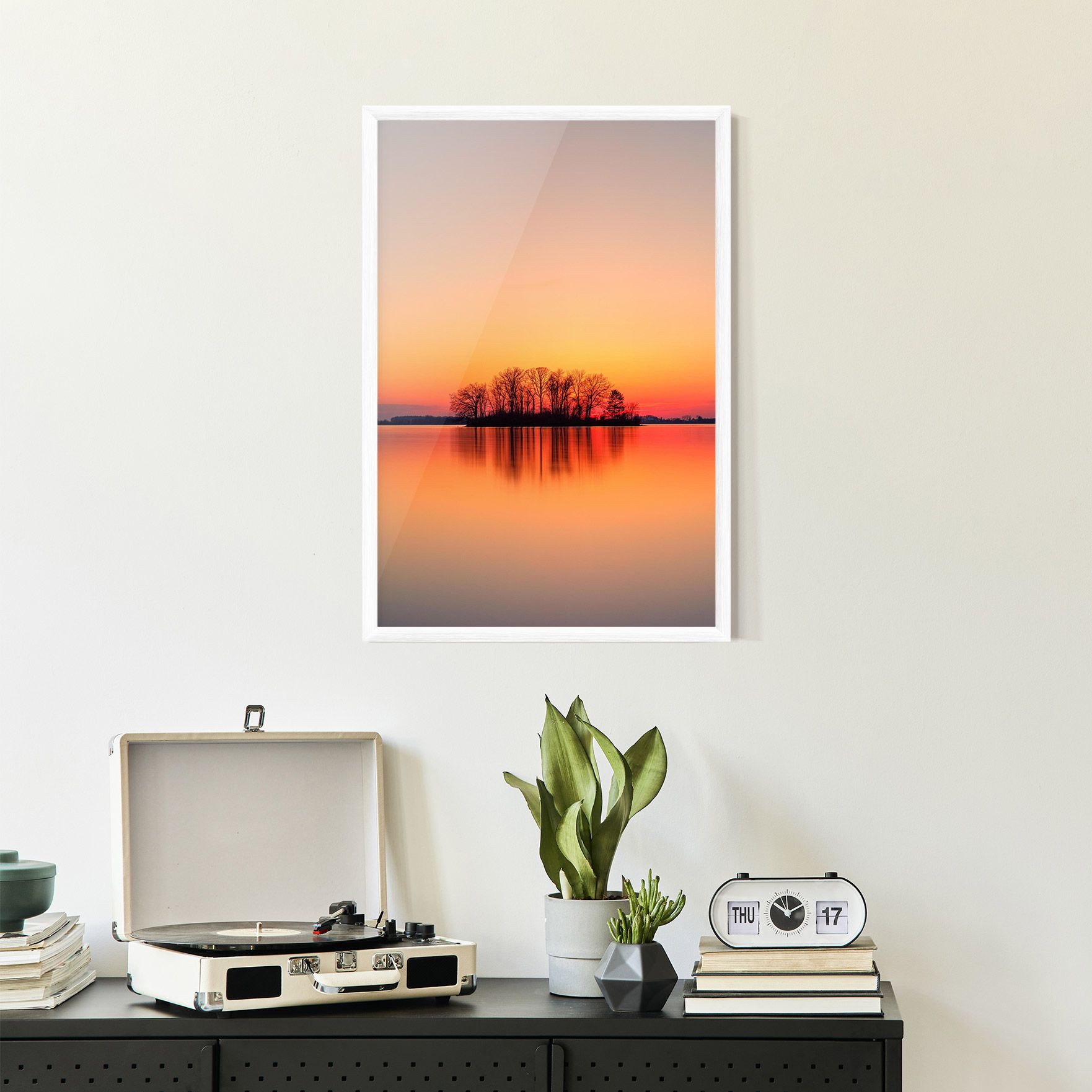 Tree Sunset Lake mockup 2