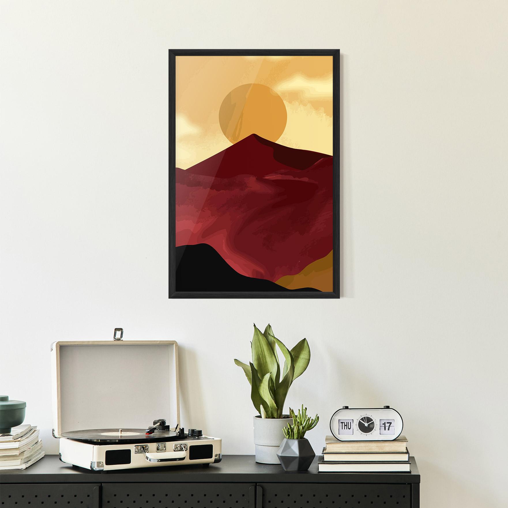 Keretezett Poszter Mars Dune1 mockup 2