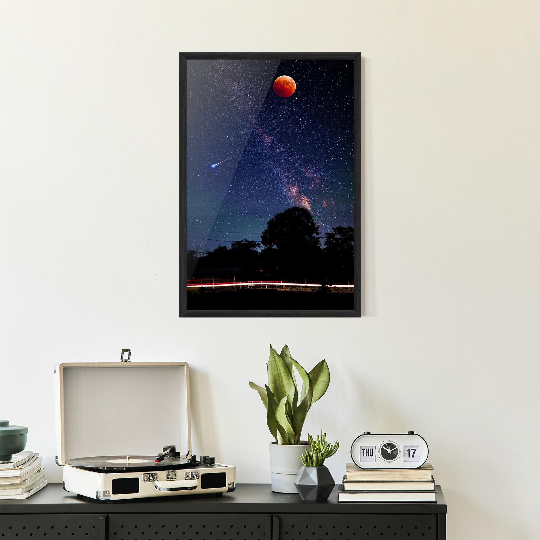 Keretezett Poszter Red Moon mockup 2