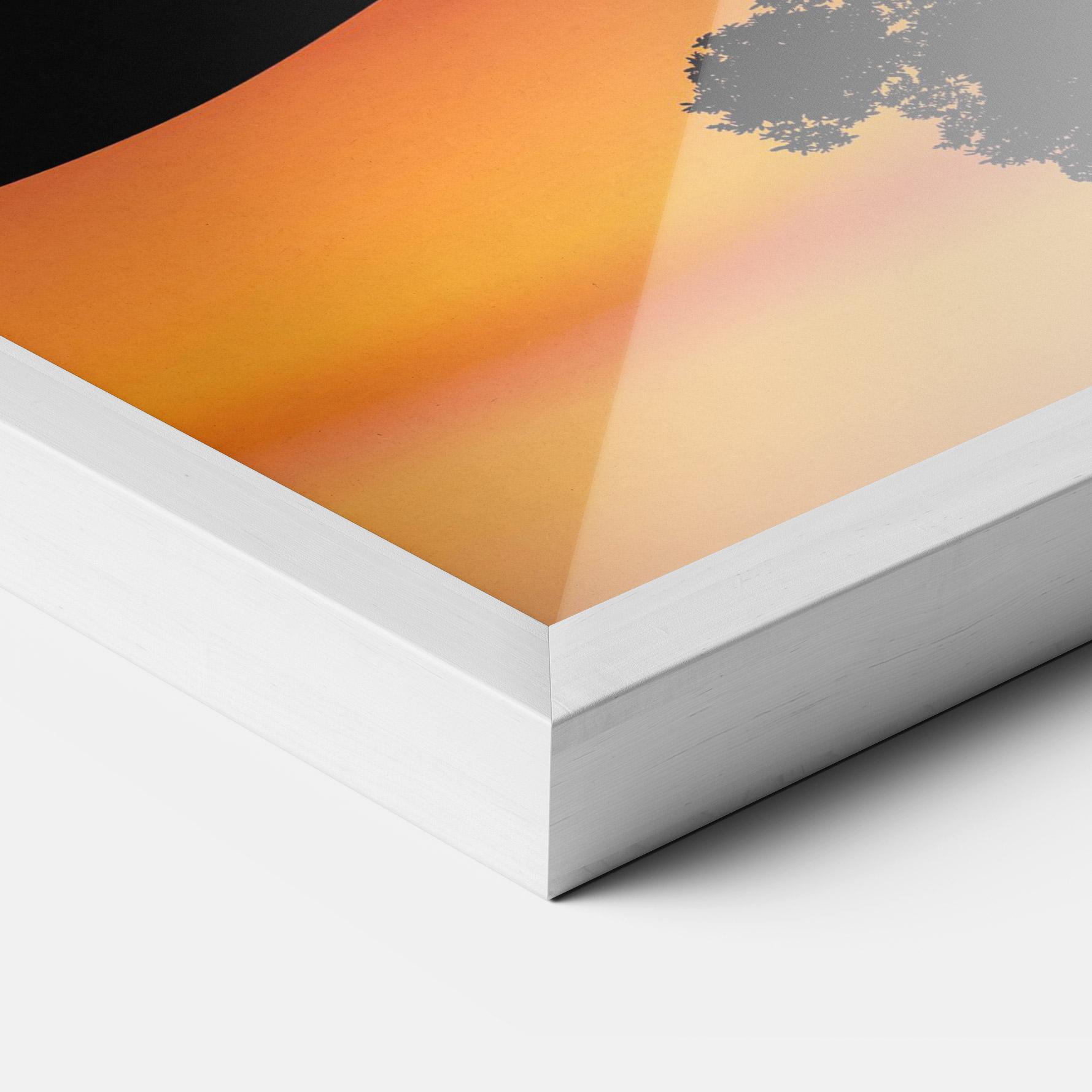 Keretezett Poszter Sundown Reflection mockup 3
