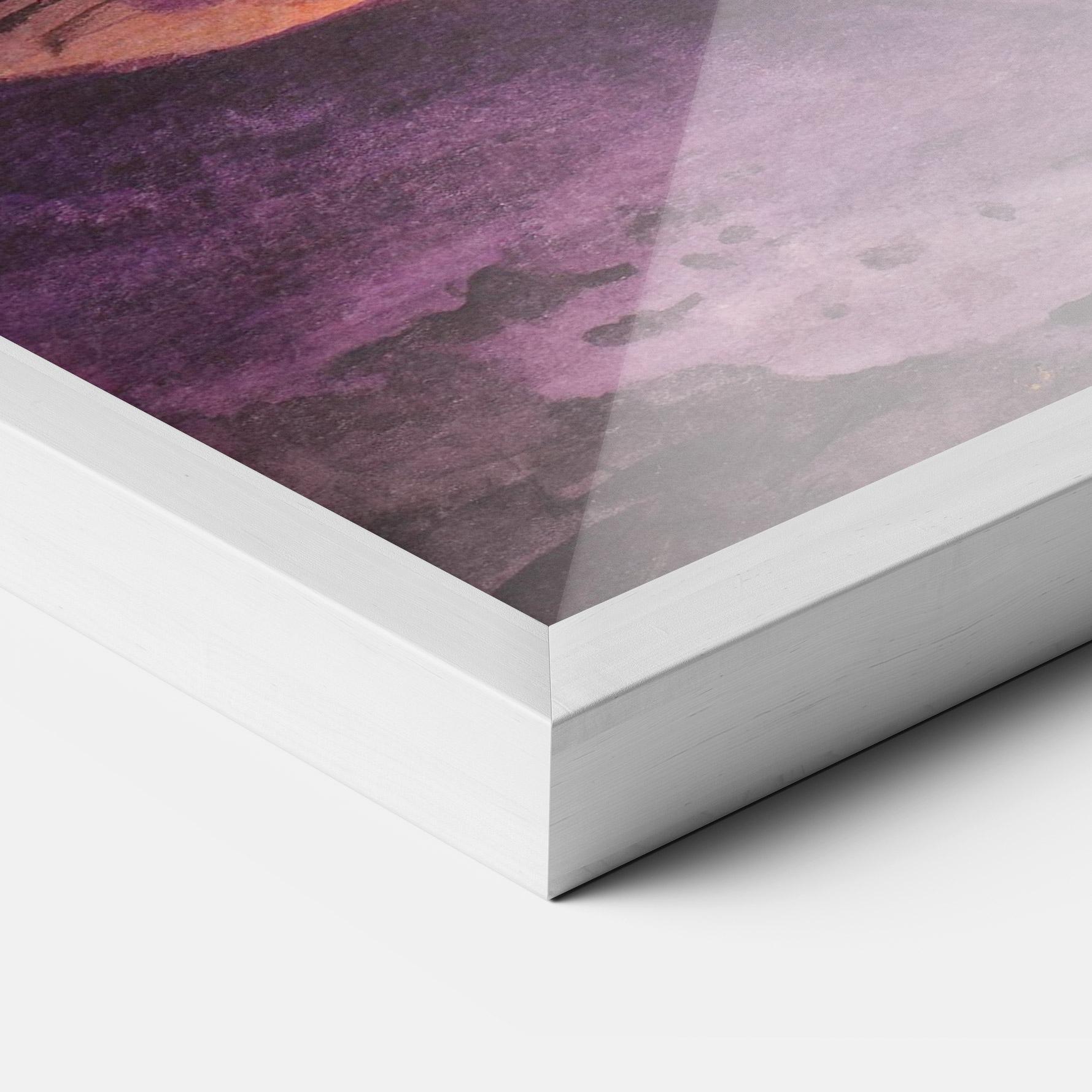 Keretezett Poszter Sunset Watercolor Painting mockup 3