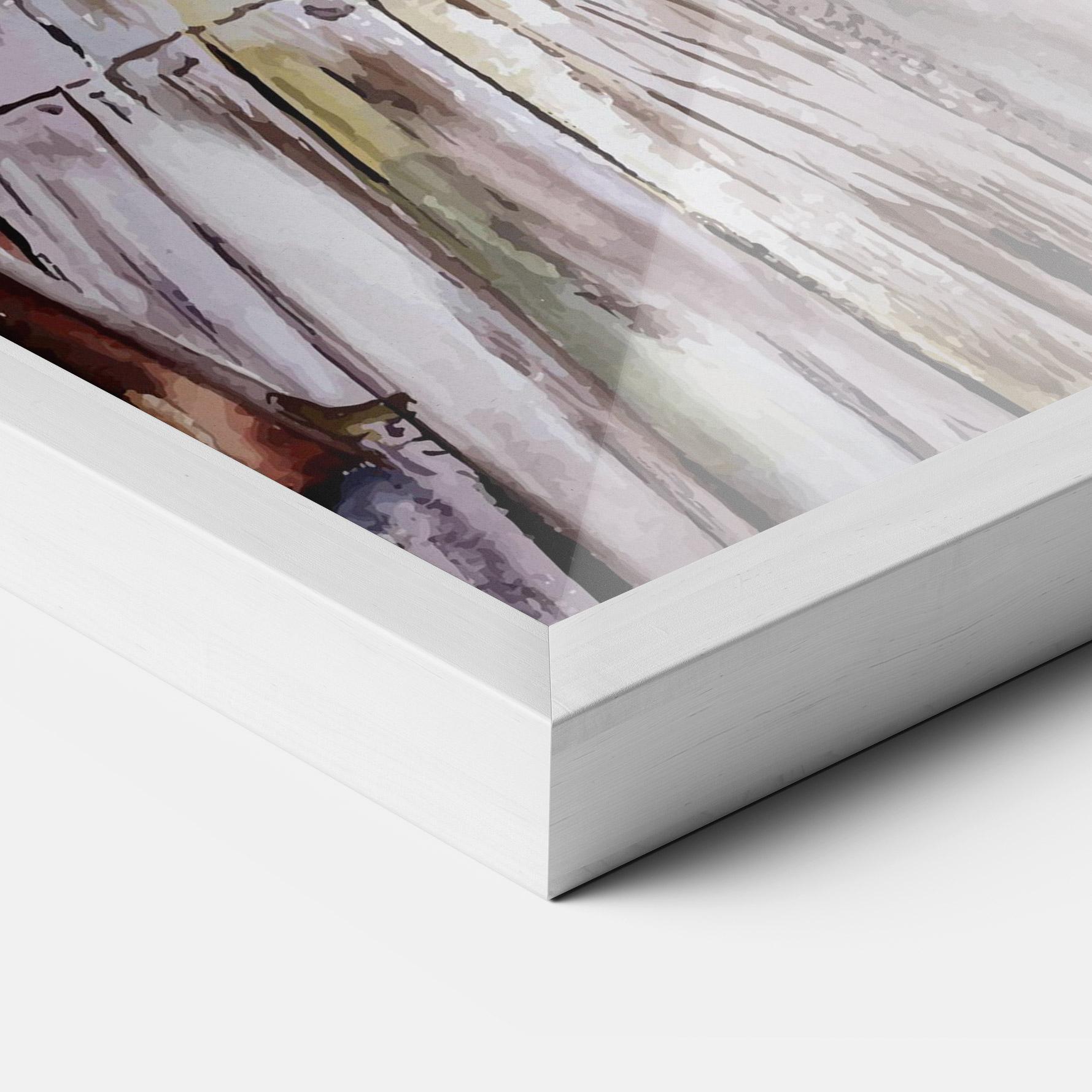 Keretezett Poszter Watercolor Sunset mockup 3