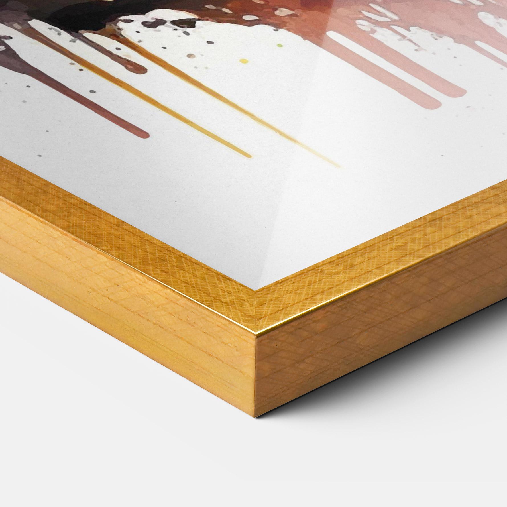 Keretezett Poszter Purple Sunset Art mockup 3