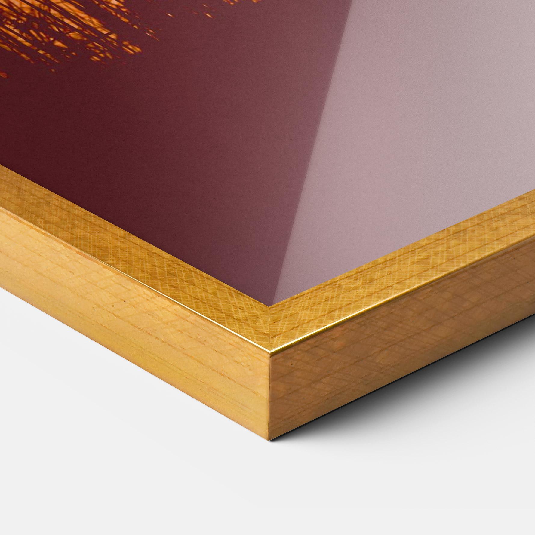 Keretezett Poszter Red Sunset Lake mockup 3