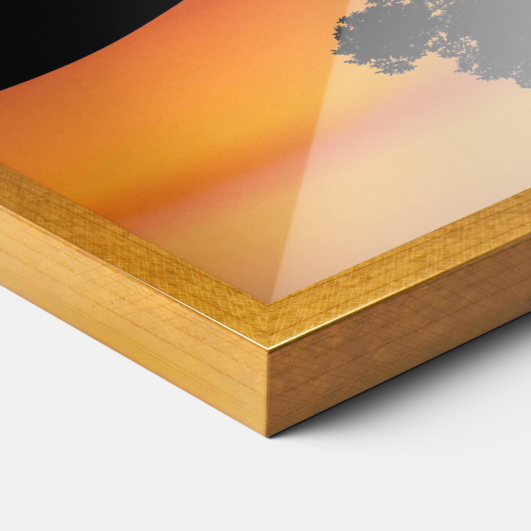 Keretezett Poszter Sundown Reflection mockup 3