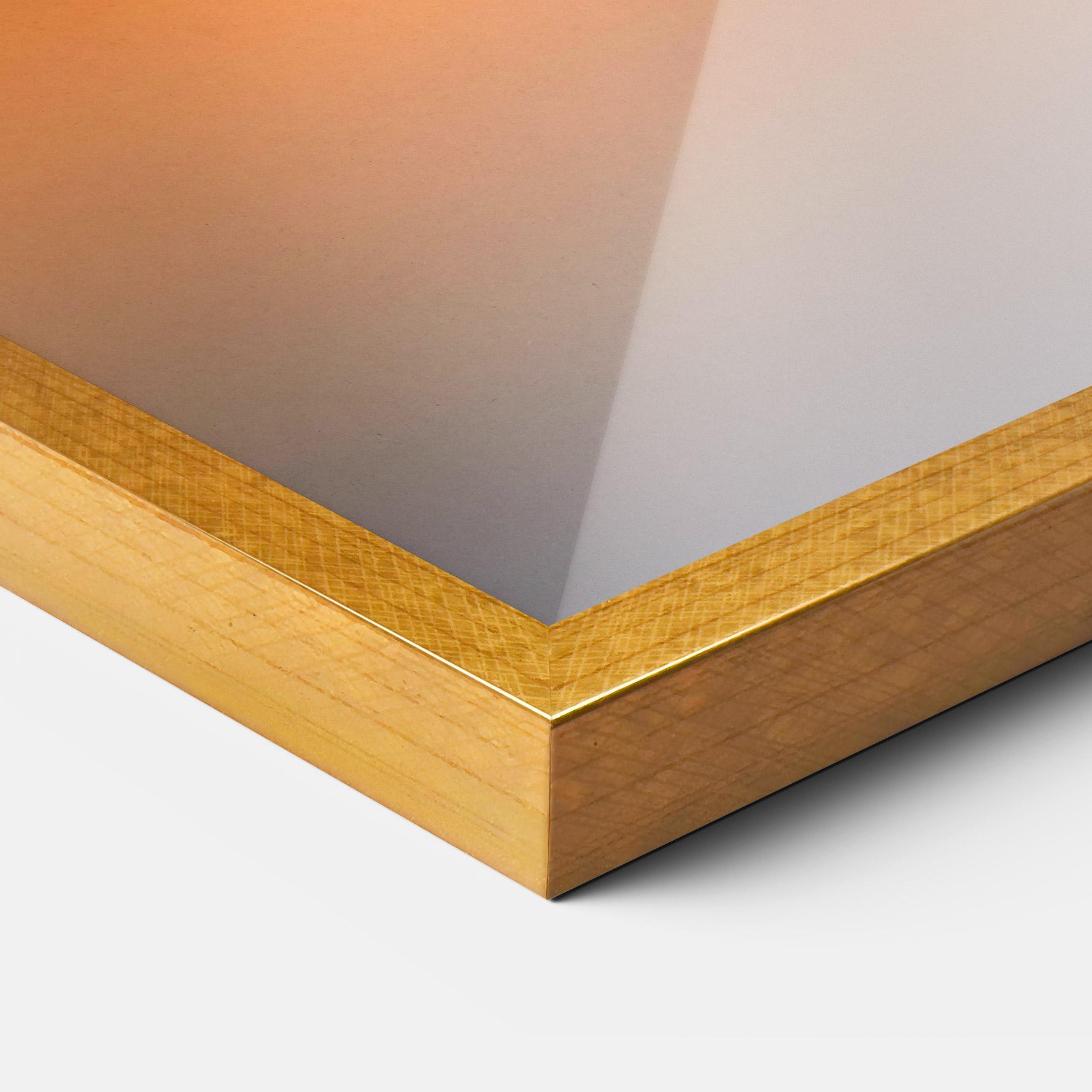 Keretezett Poszter Tree Sunset Lake mockup 3