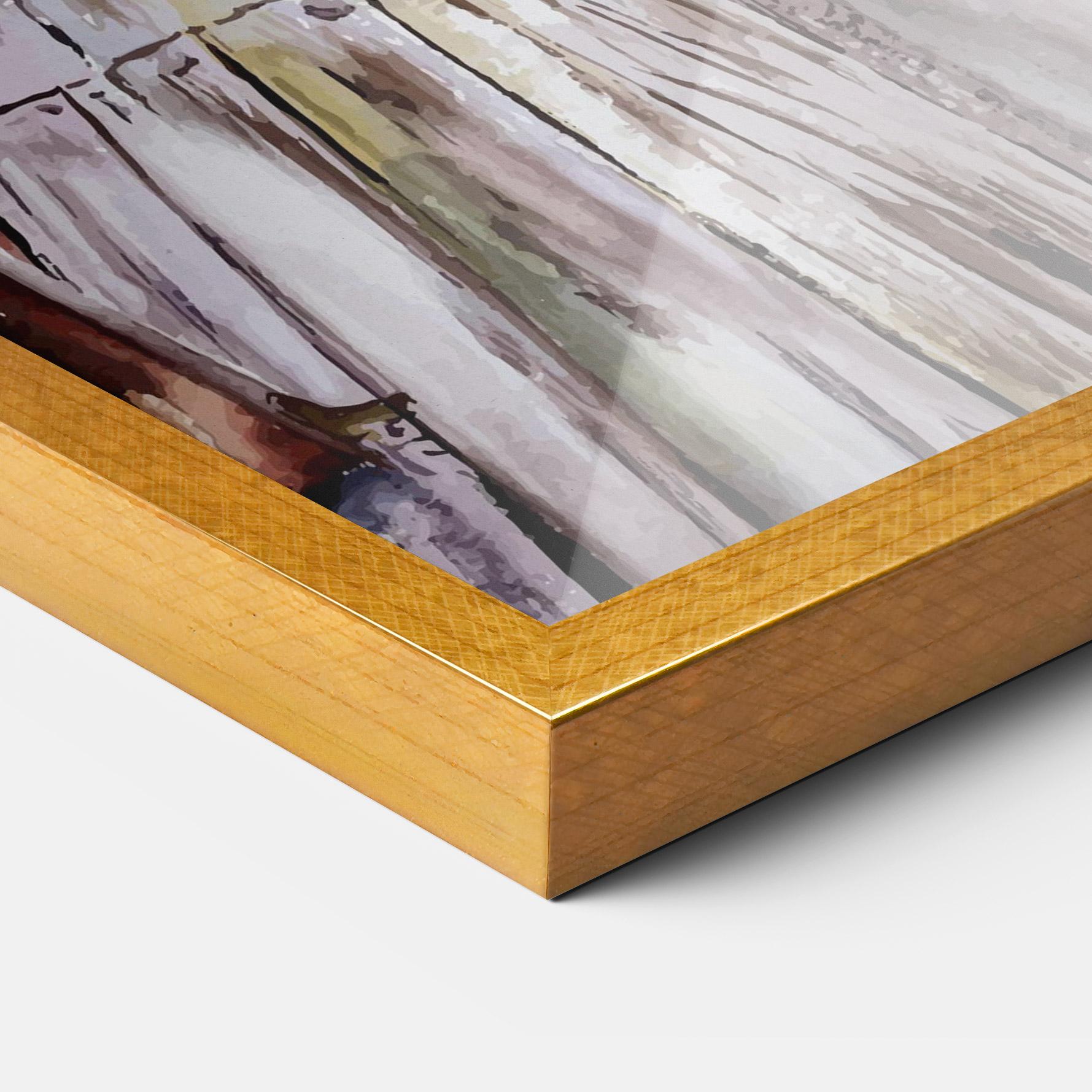 Keretezett Poszter Watercolor Sunset mockup 3