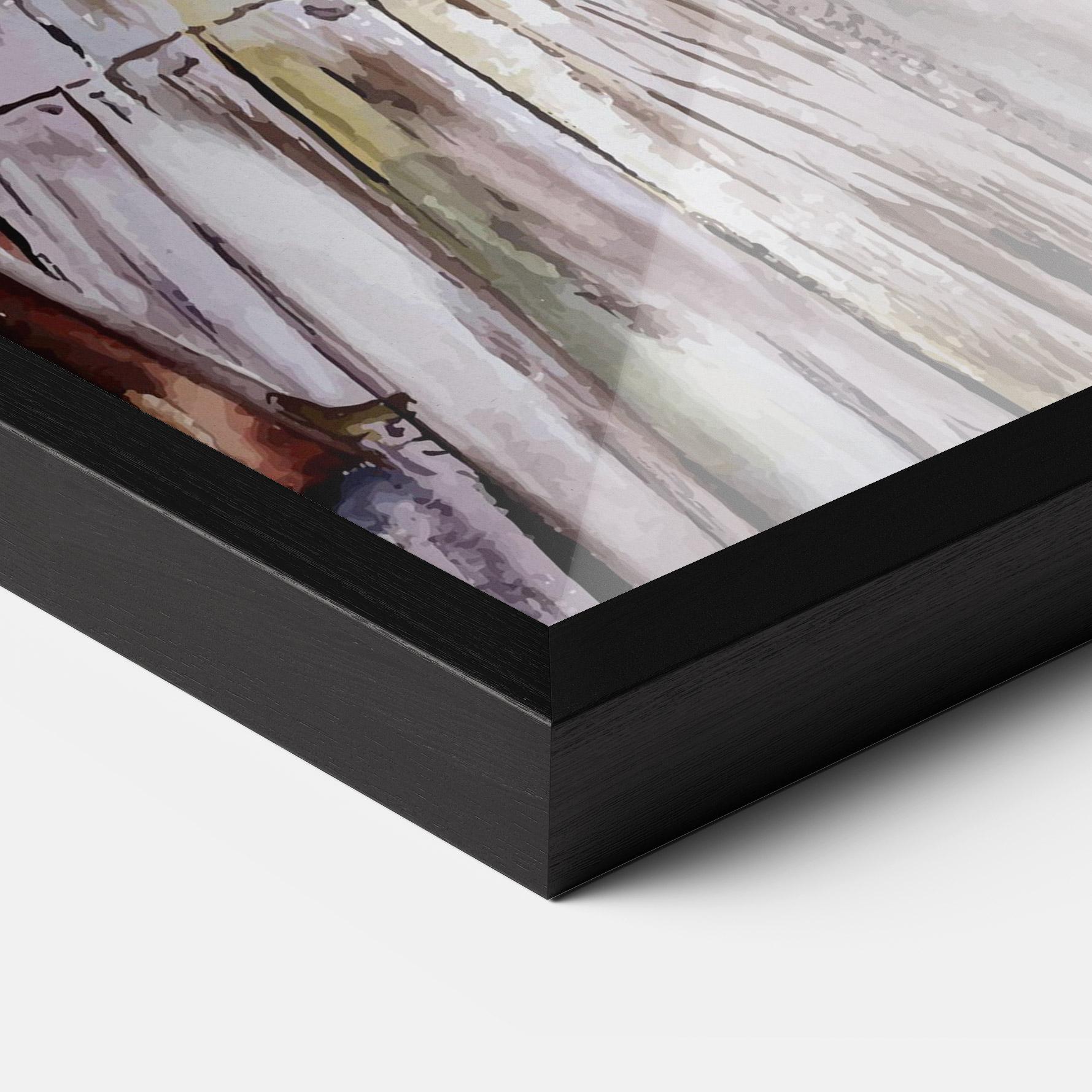 Keretezett Poszter Watercolor Sunset mockup 3