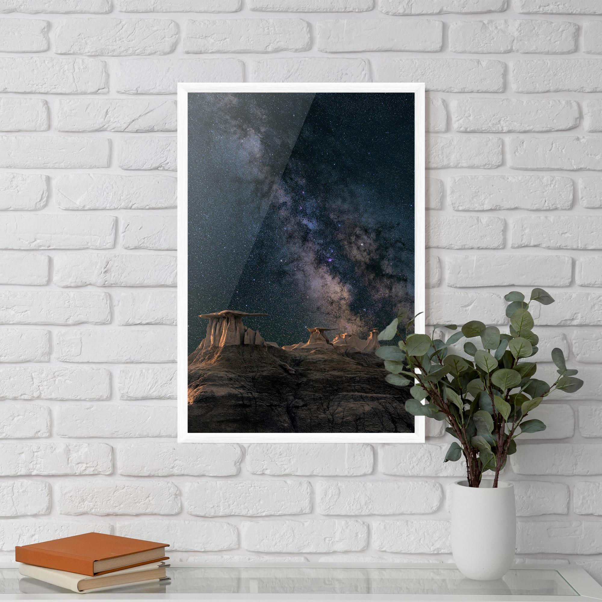 Keretezett Poszter Abstract Colourful Sky mockup 5