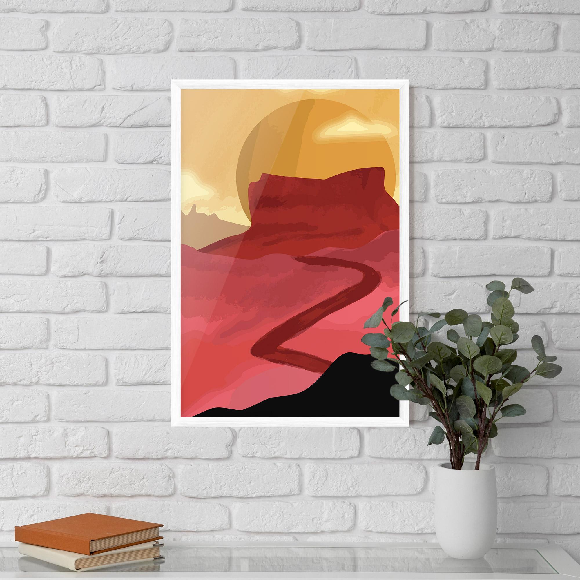 Keretezett Poszter Mars Dune mockup 5