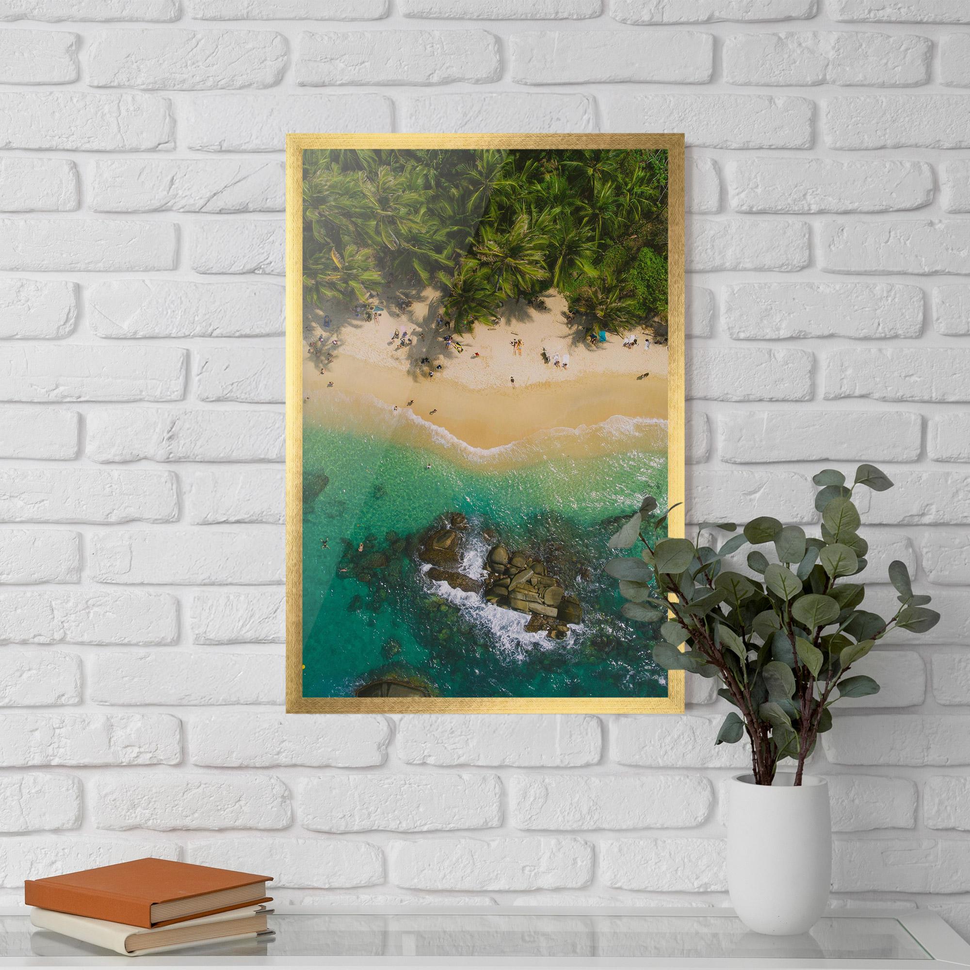 Keretezett Poszter Jungle Beach mockup 5