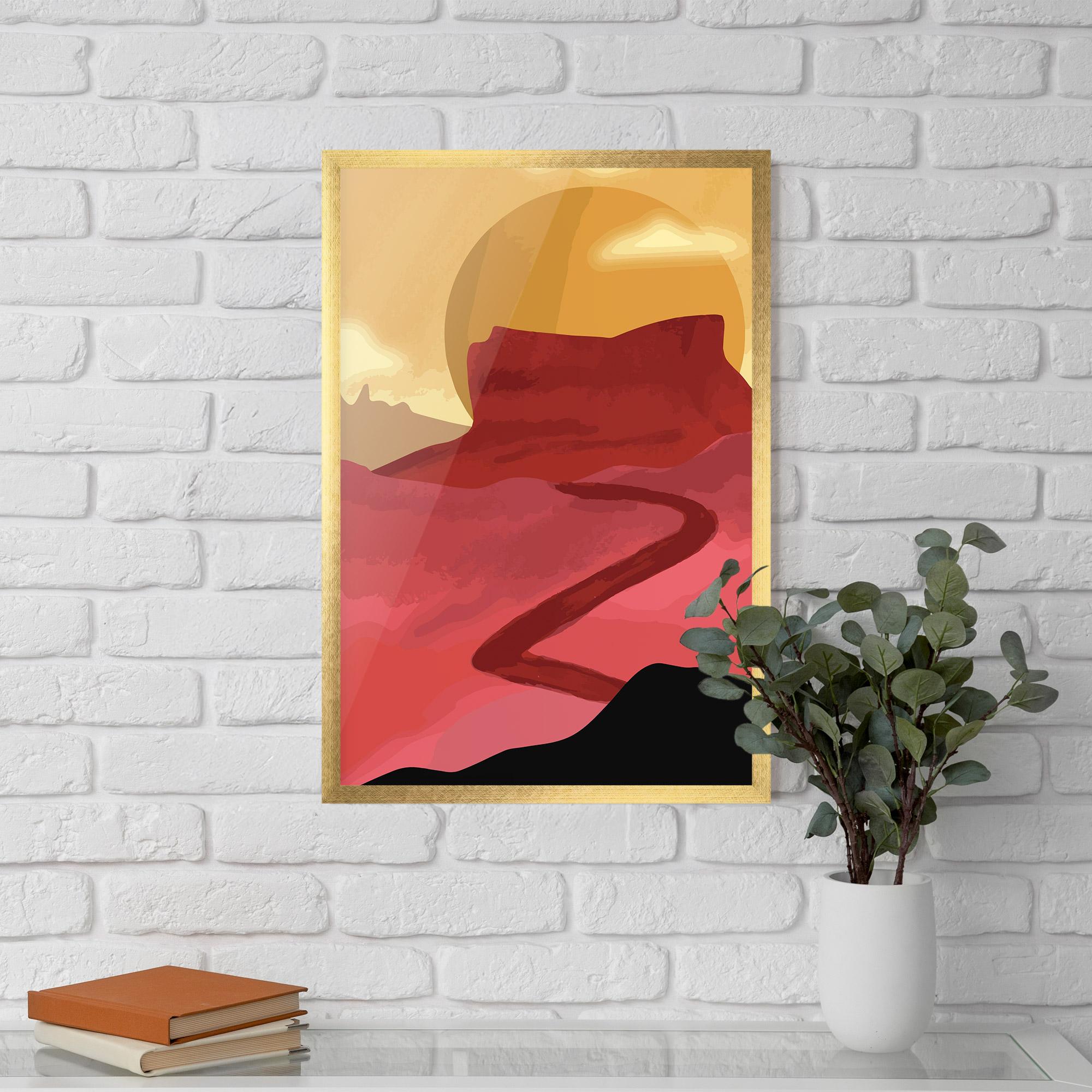 Keretezett Poszter Mars Dune mockup 5