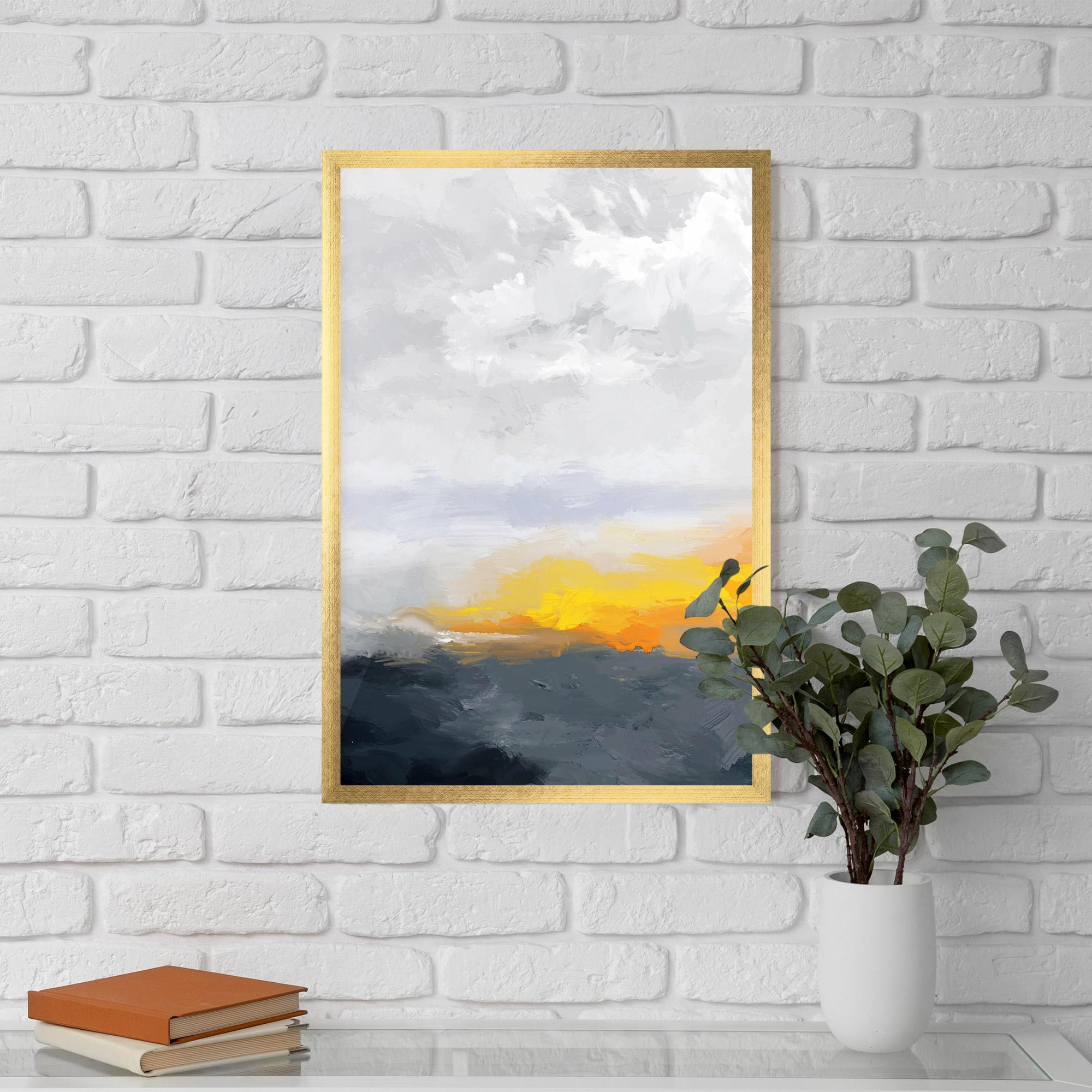 Keretezett Poszter Sunset Light Art mockup 5