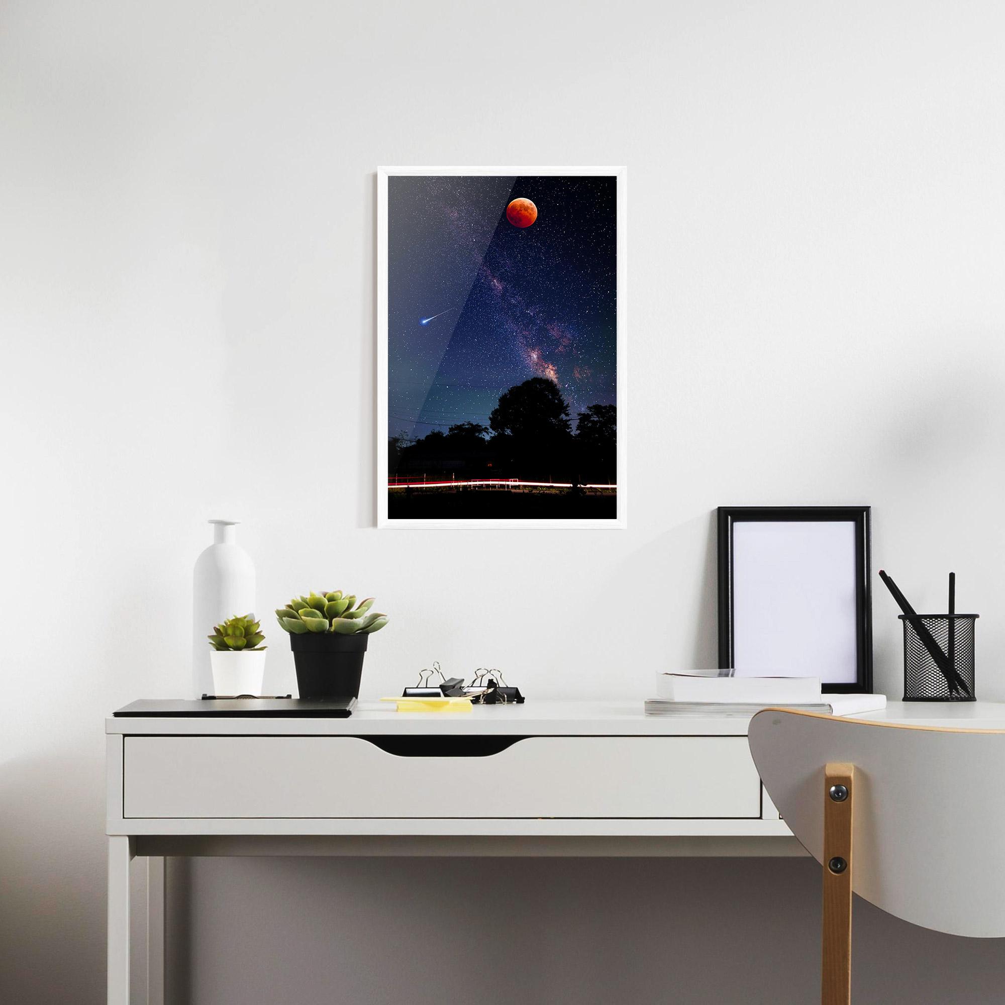 Keretezett Poszter Red Moon mockup 7