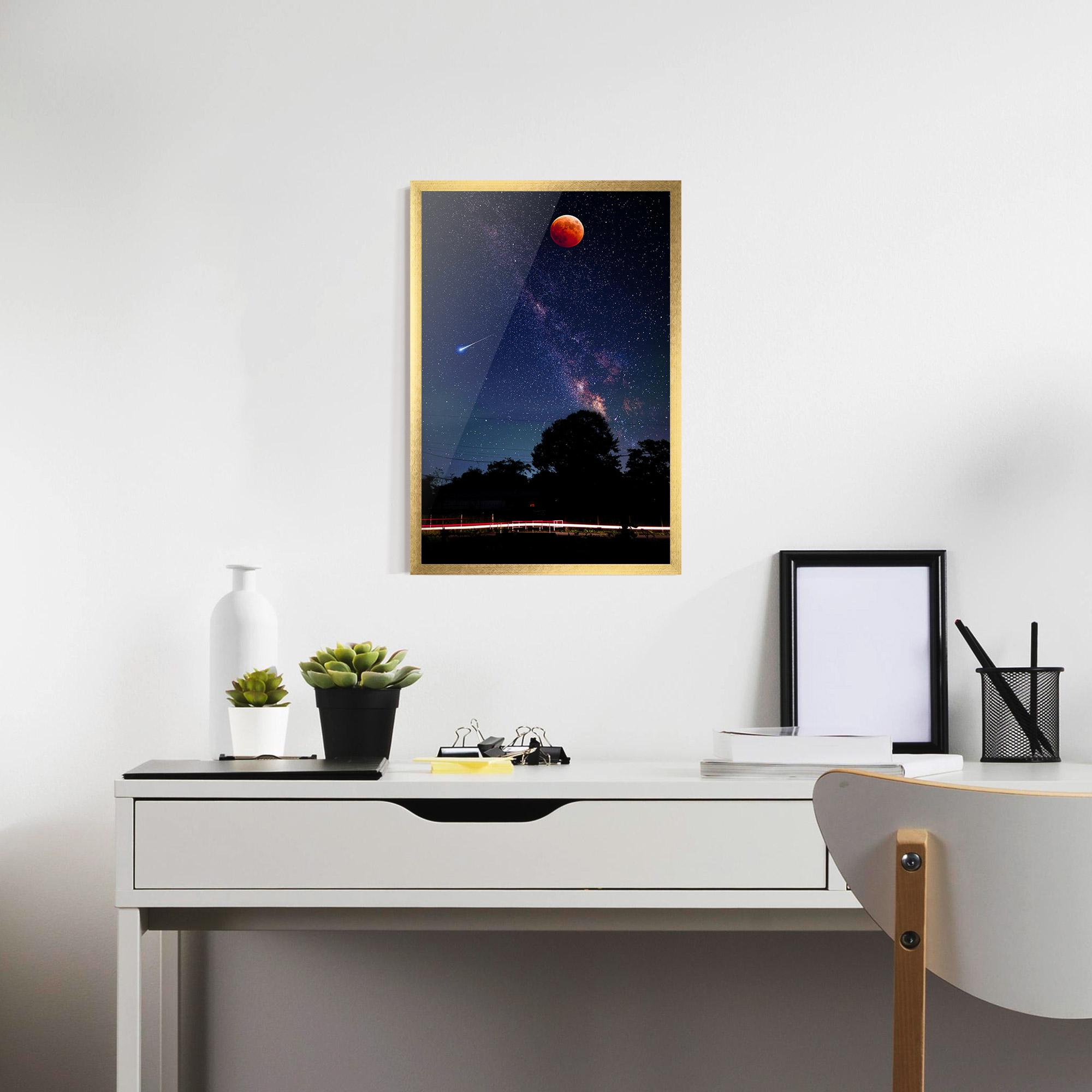 Keretezett Poszter Red Moon mockup 7