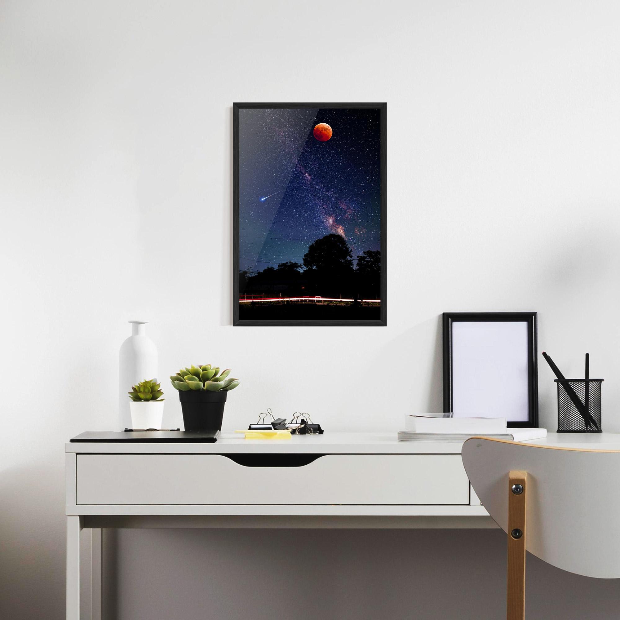 Keretezett Poszter Red Moon mockup 7
