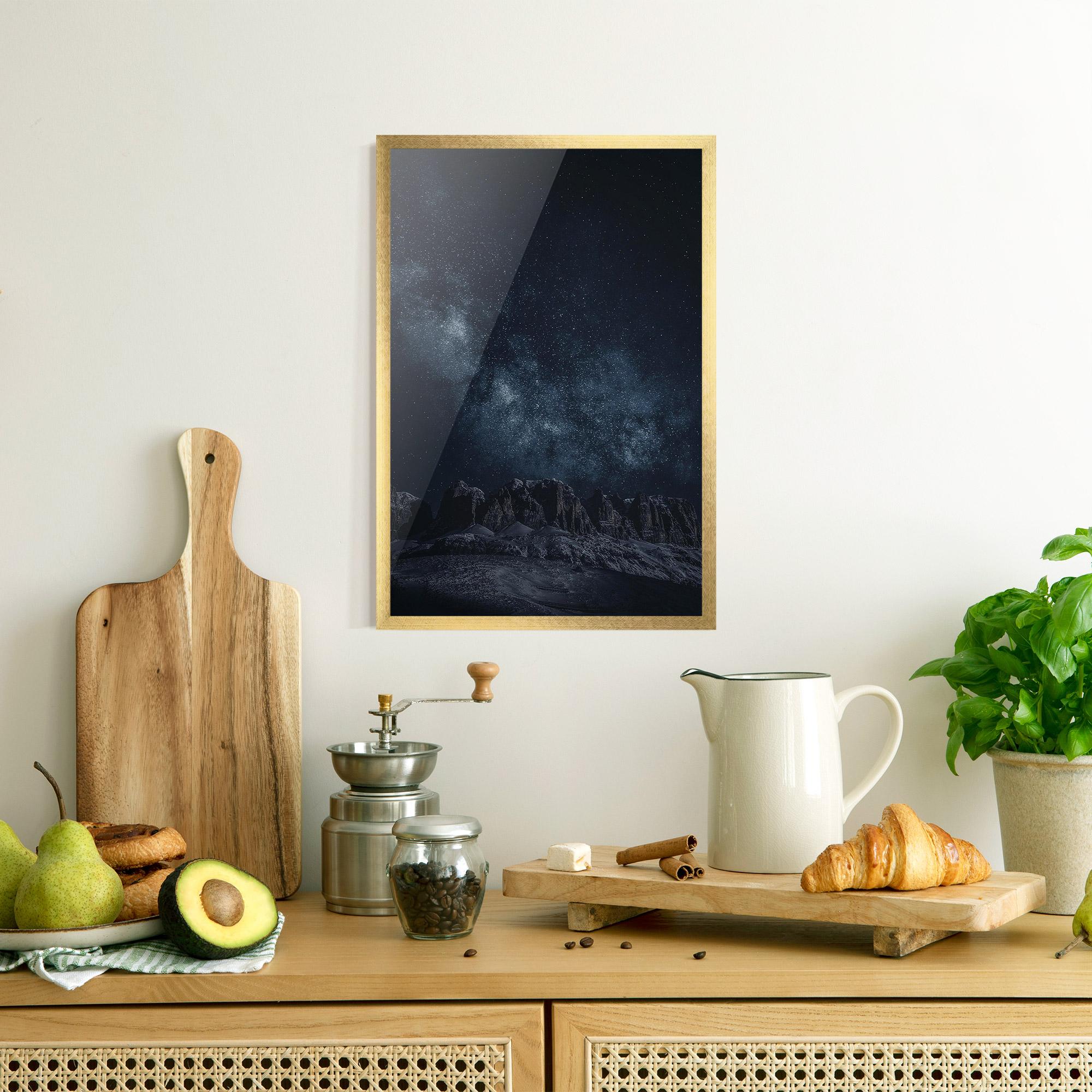 Keretezett Poszter Galactic Sky mockup 8