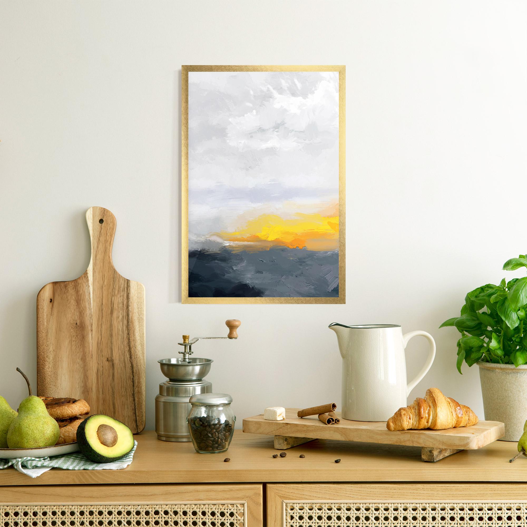 Keretezett Poszter Sunset Light Art mockup 8