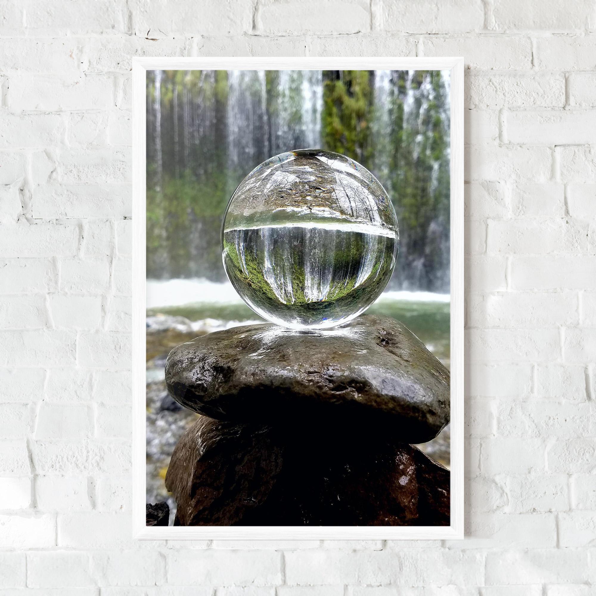 Keretezett Poszter Waterfall Sphere mockup 0