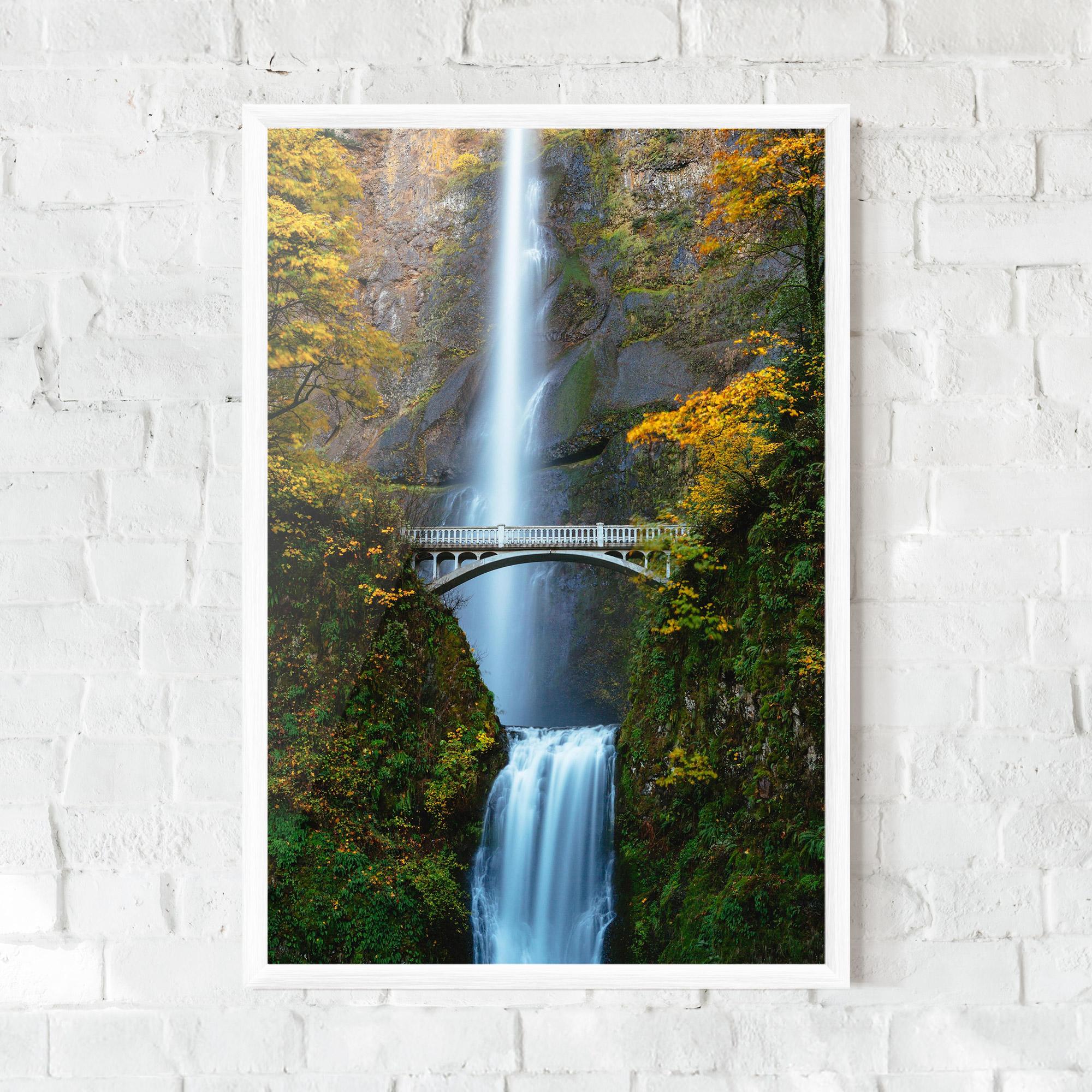 Keretezett Poszter Yellow Leaves Bridge mockup 0