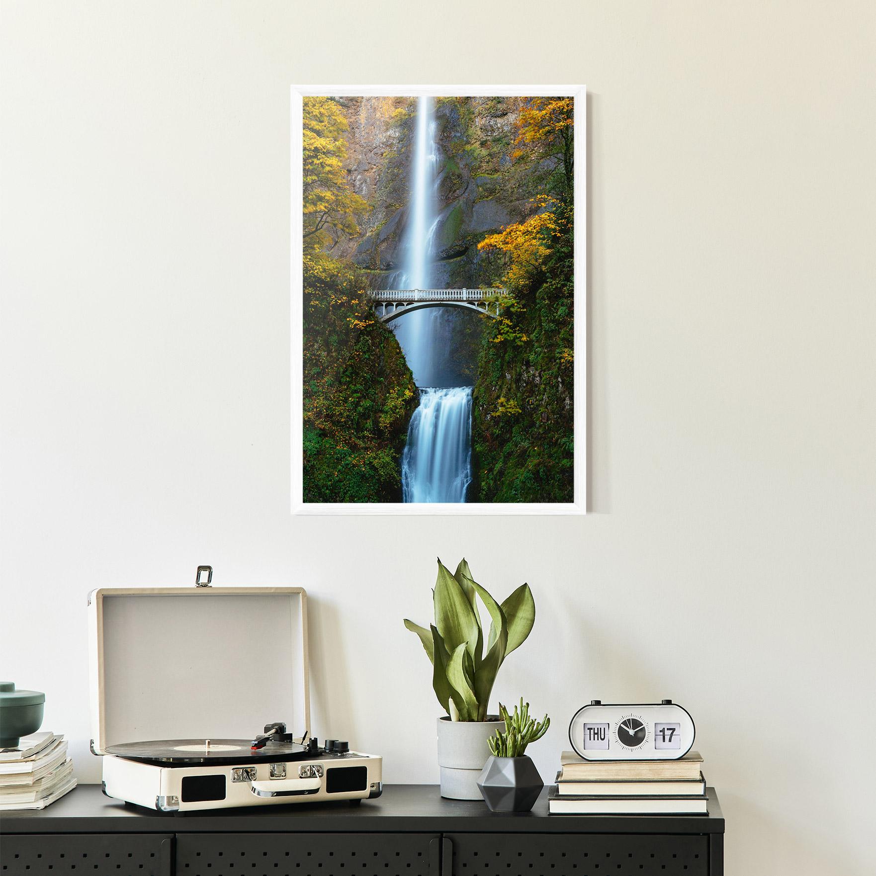 Keretezett Poszter Yellow Leaves Bridge mockup 2