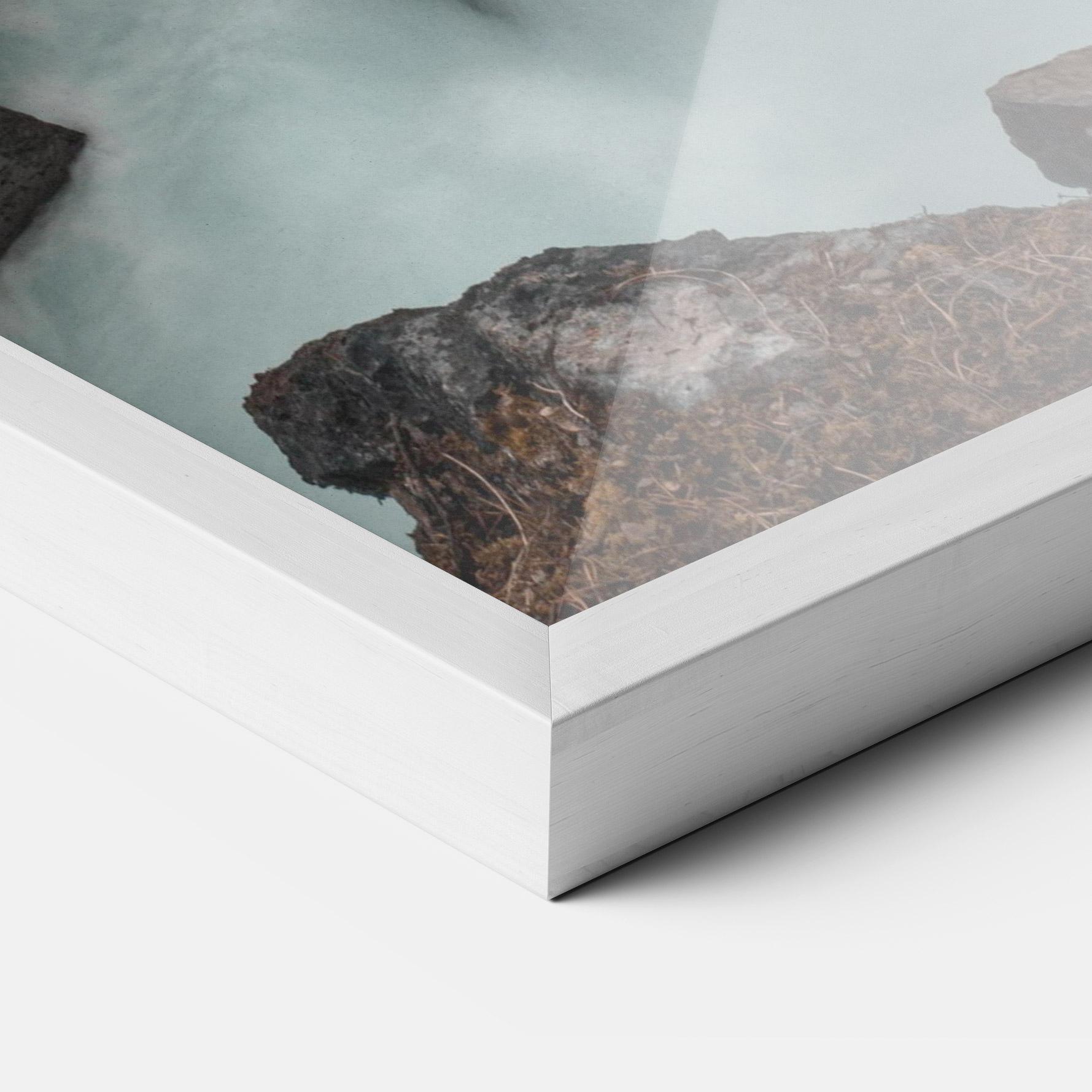 Keretezett Poszter Orange Trees Waterfall mockup 3