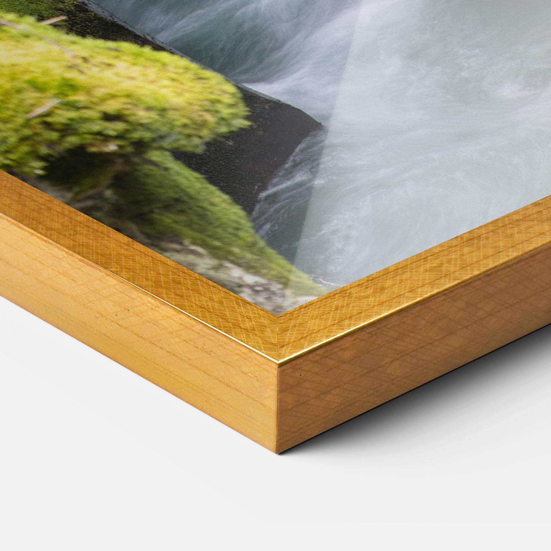 Keretezett Poszter Water Falling Forest mockup 3