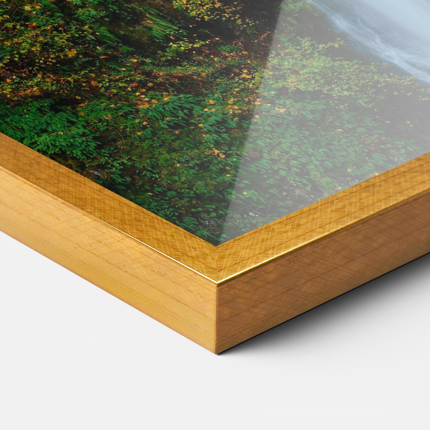 Keretezett Poszter Yellow Leaves Bridge mockup 3