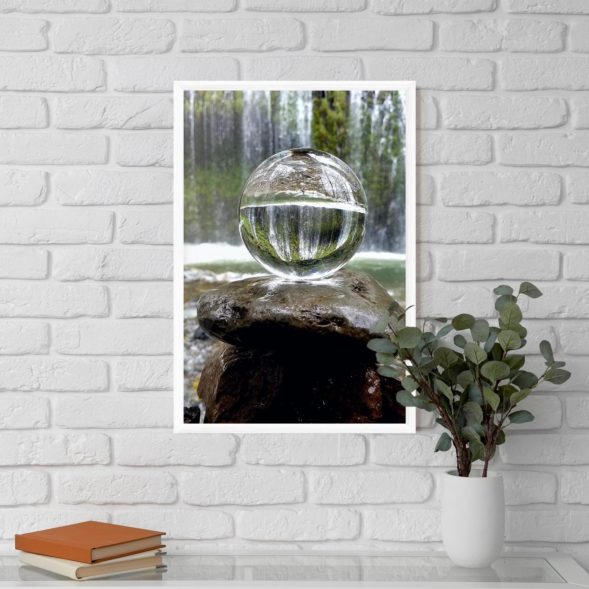 Keretezett Poszter Waterfall Sphere mockup 5