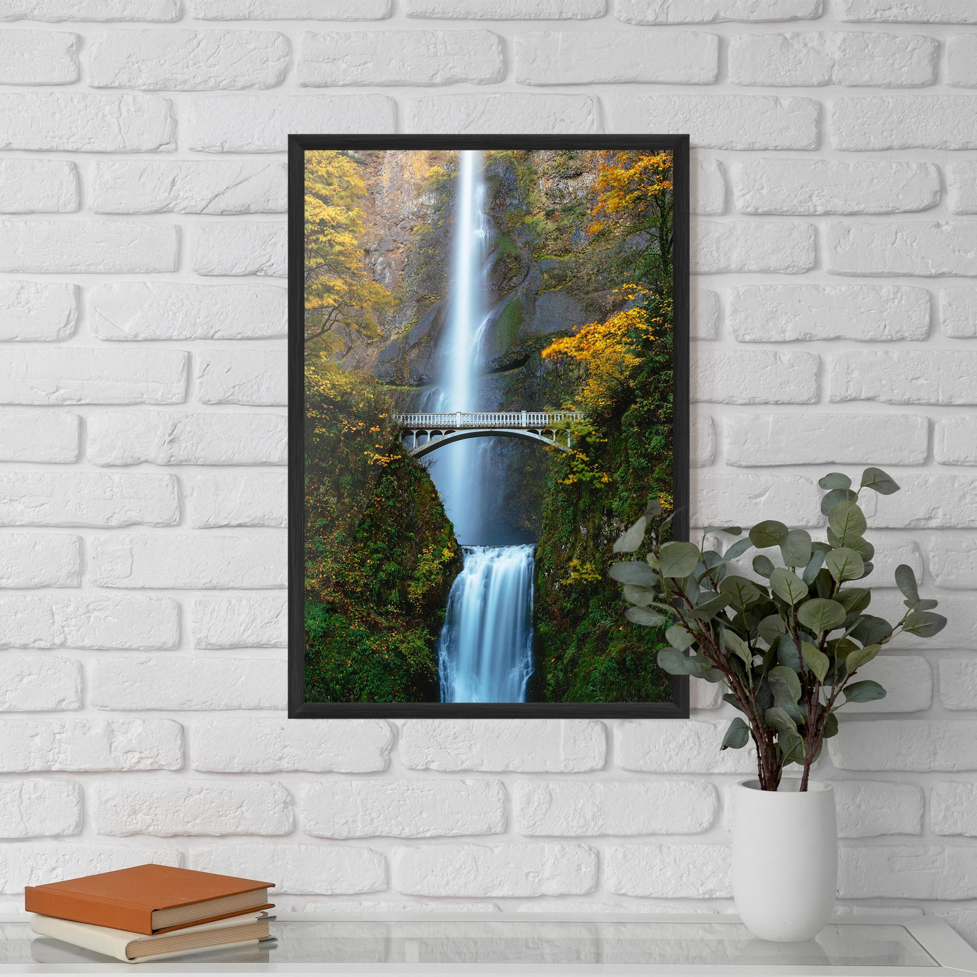 Keretezett Poszter Yellow Leaves Bridge mockup 5