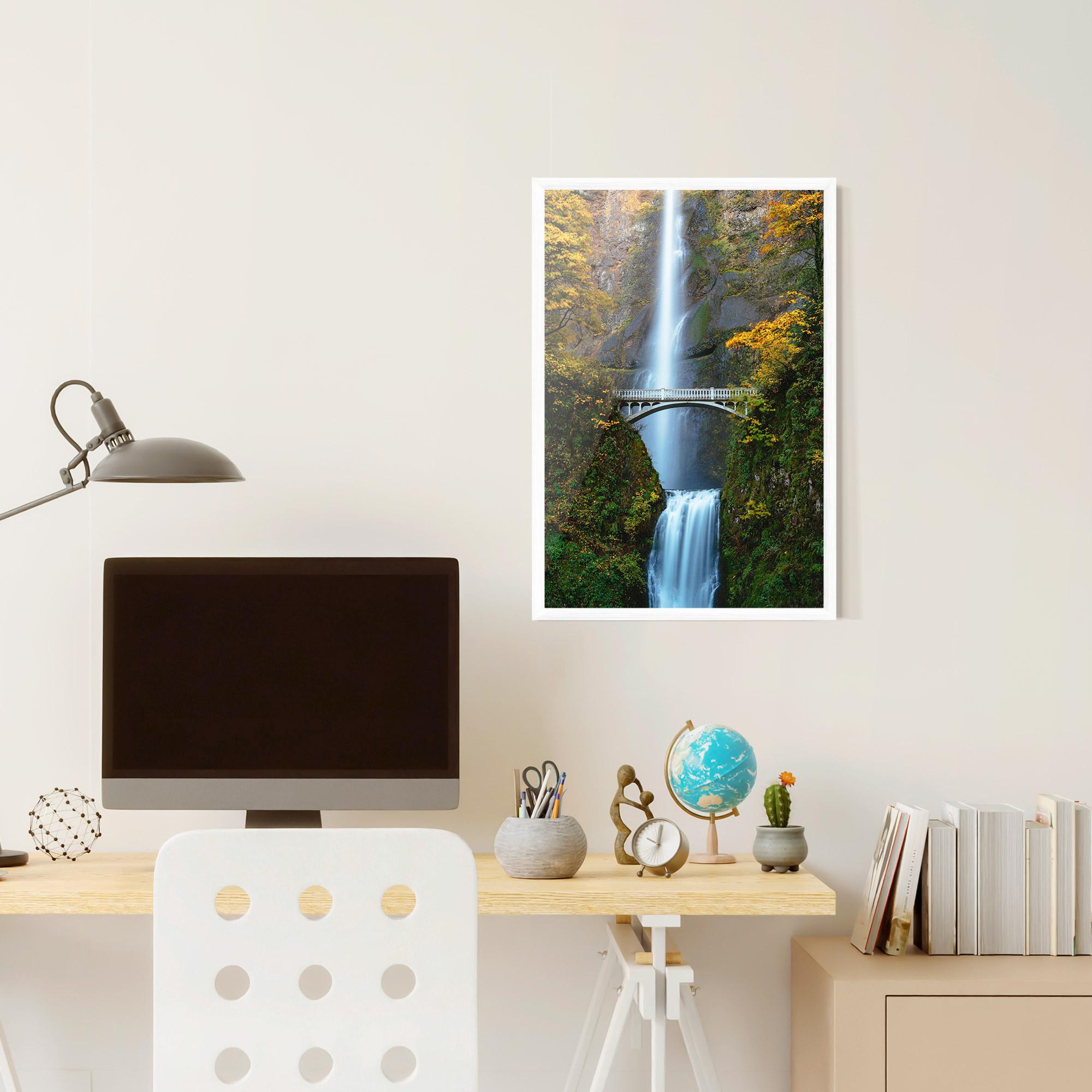 Keretezett Poszter Yellow Leaves Bridge mockup 6