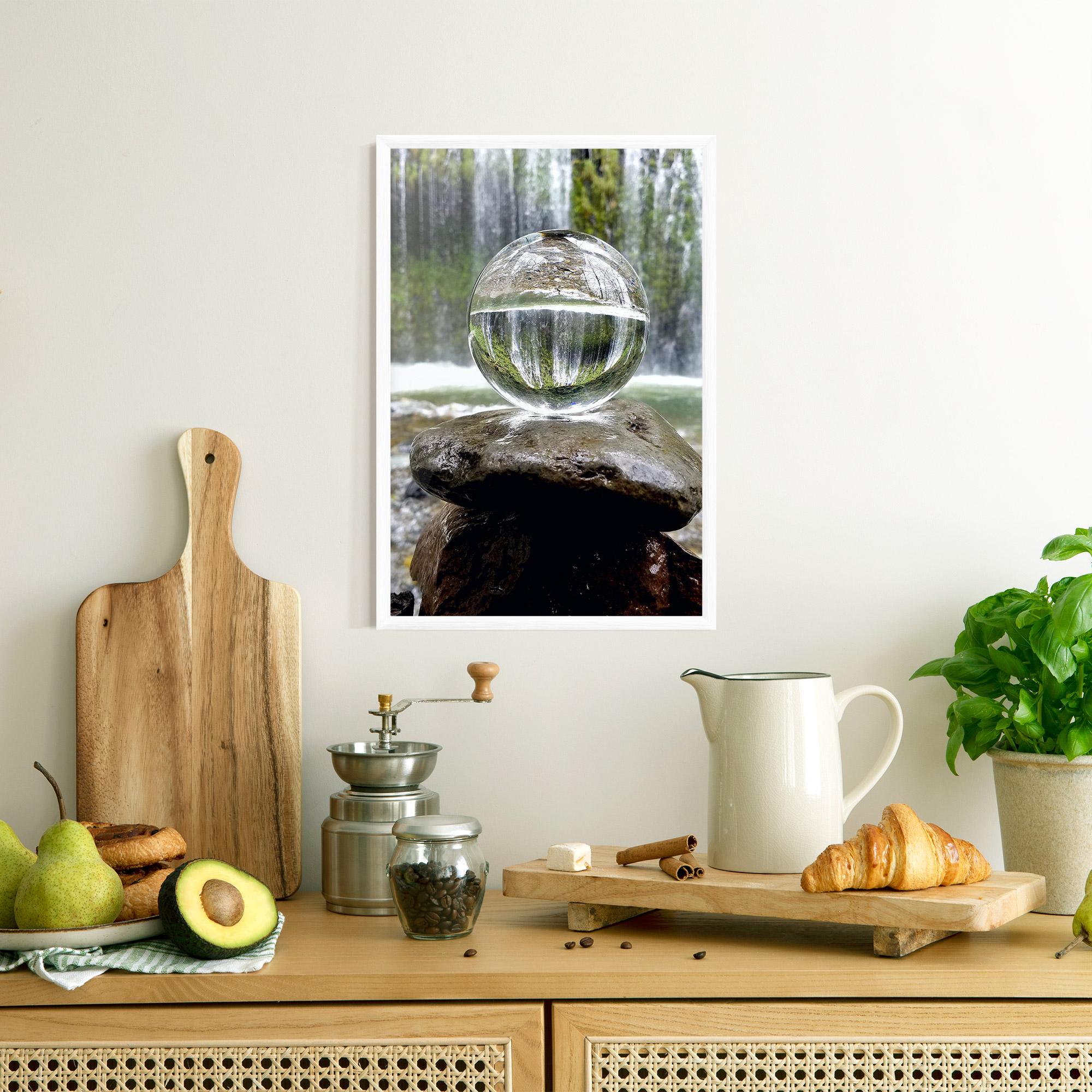 Keretezett Poszter Waterfall Sphere mockup 8