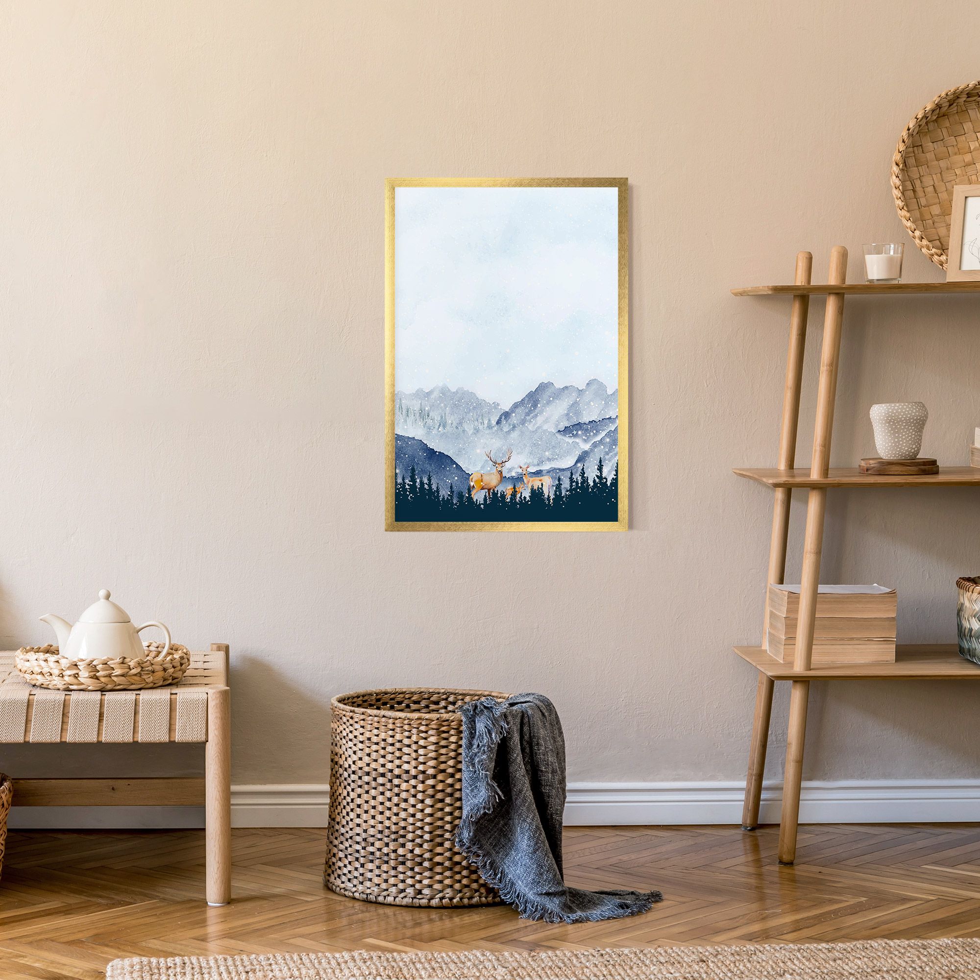 Winter Deers mockup 9