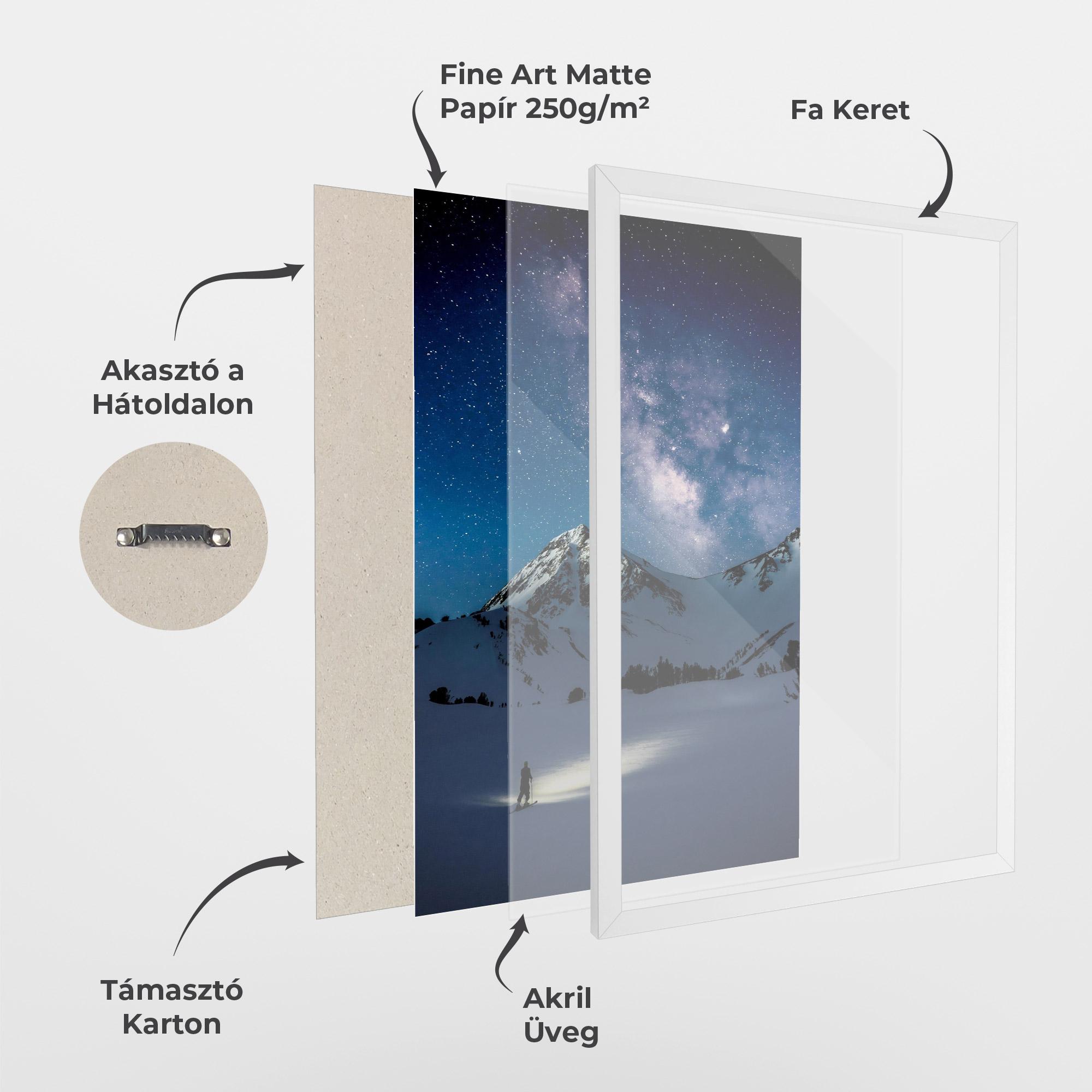 Keretezett Poszter Pretty Sky Winter mockup 1