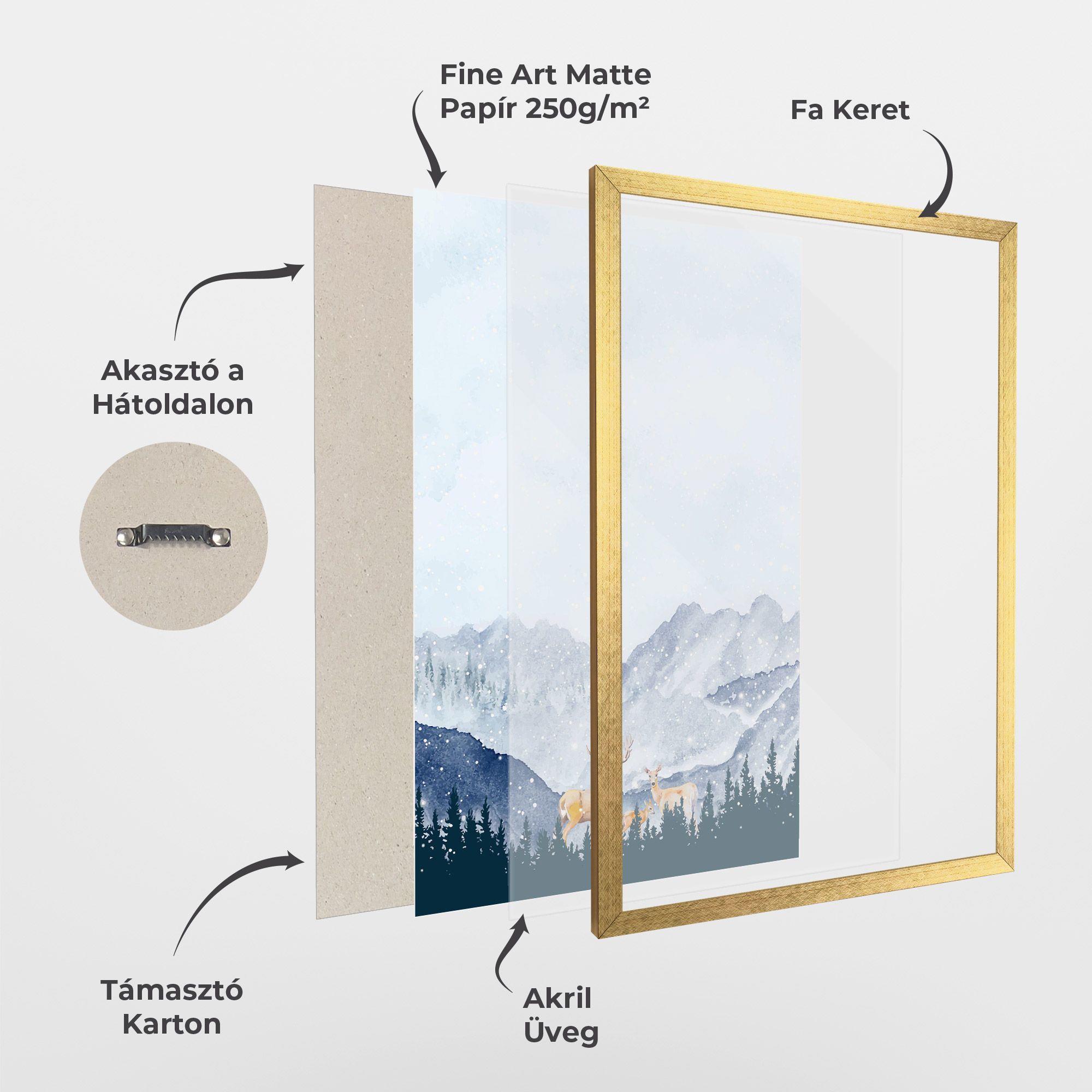 Winter Deers mockup 1