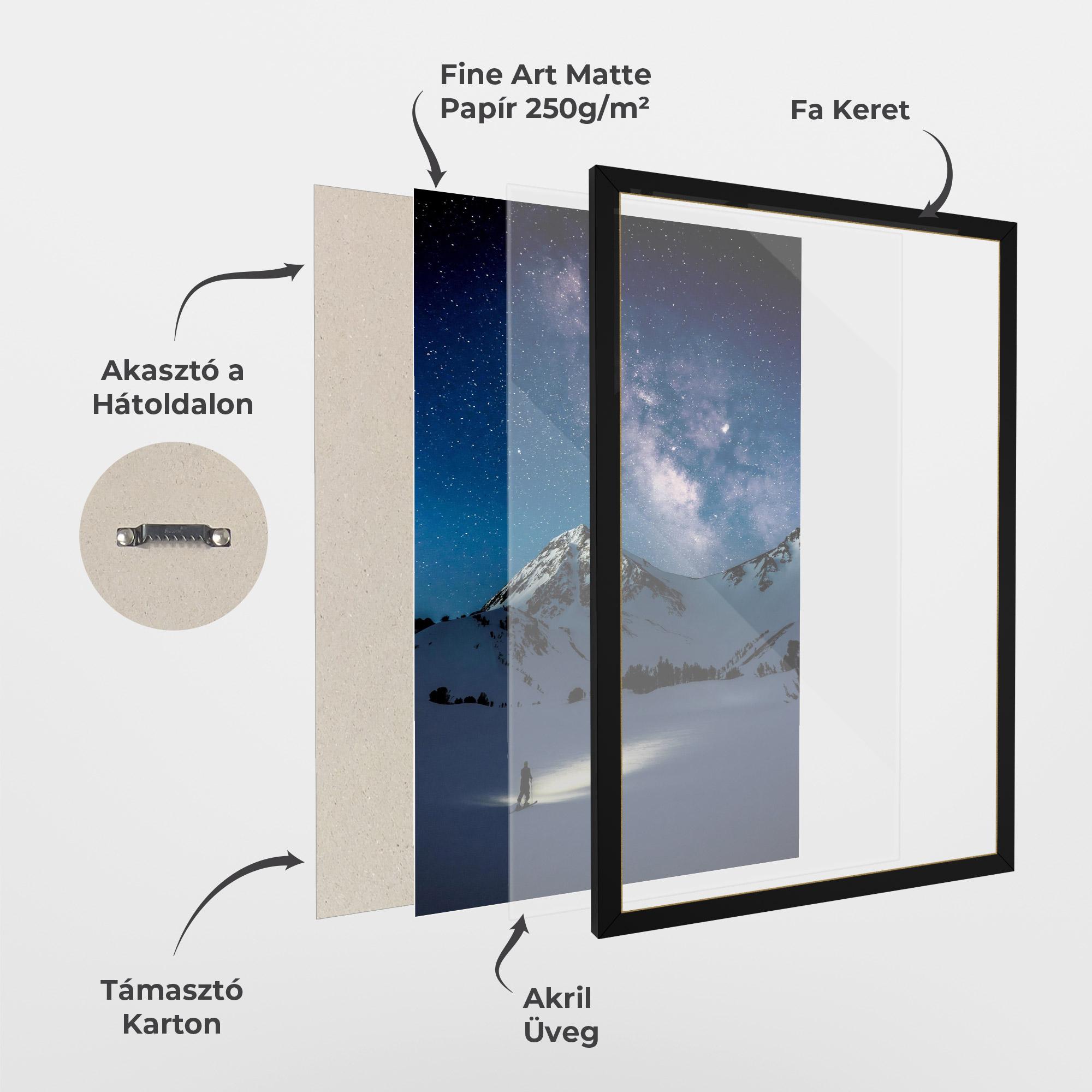 Keretezett Poszter Pretty Sky Winter mockup 1