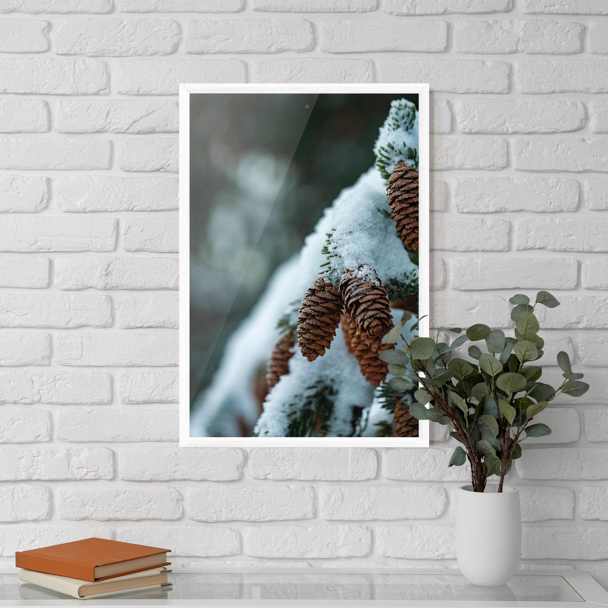 Keretezett Poszter Pretty Snow Cones mockup 5